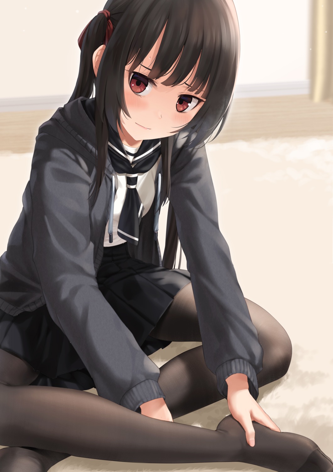 feet pantyhose seifuku too-ye