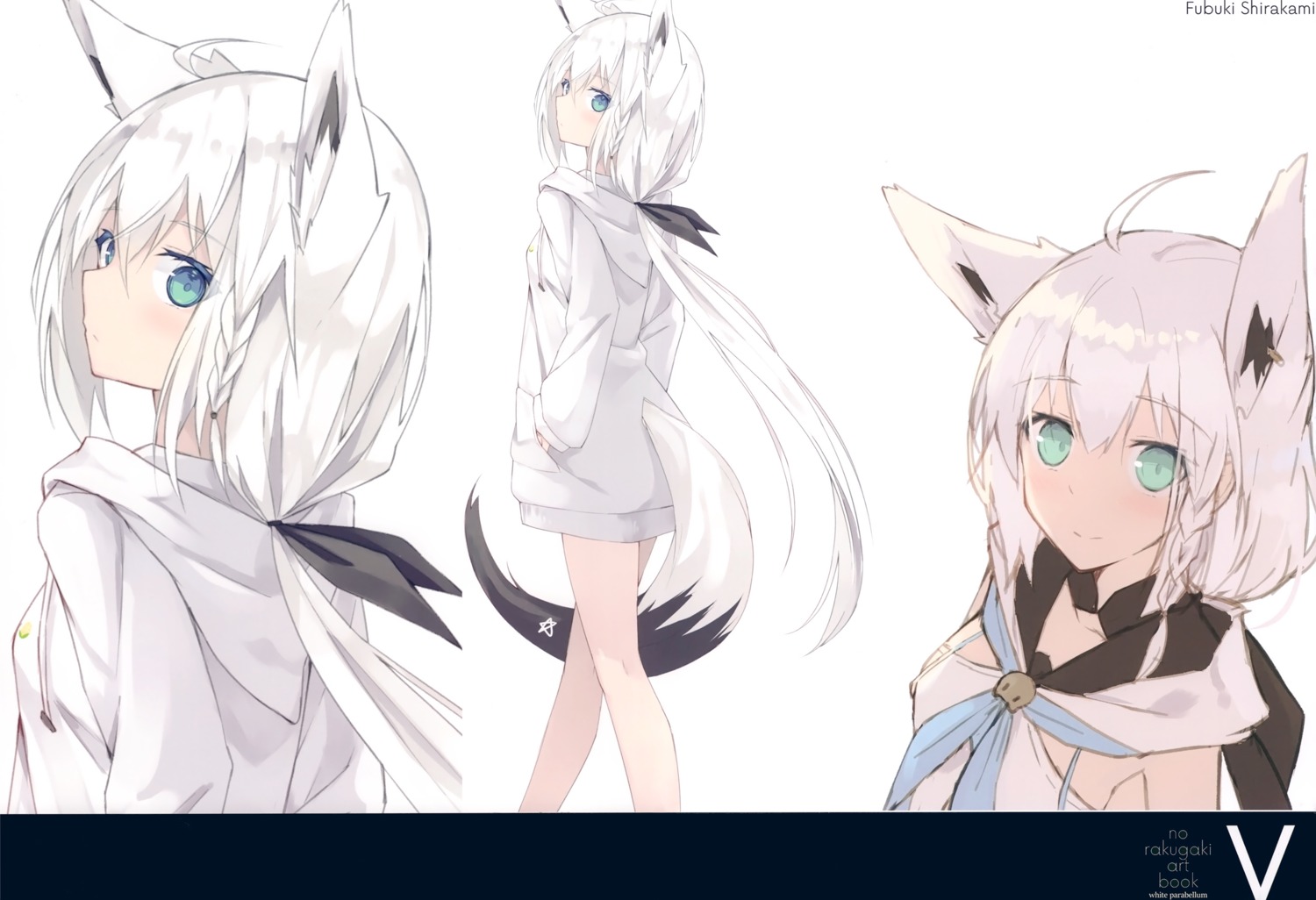 animal_ears hololive hololive_gamers kitsune nagishiro_mito shirakami_fubuki tail