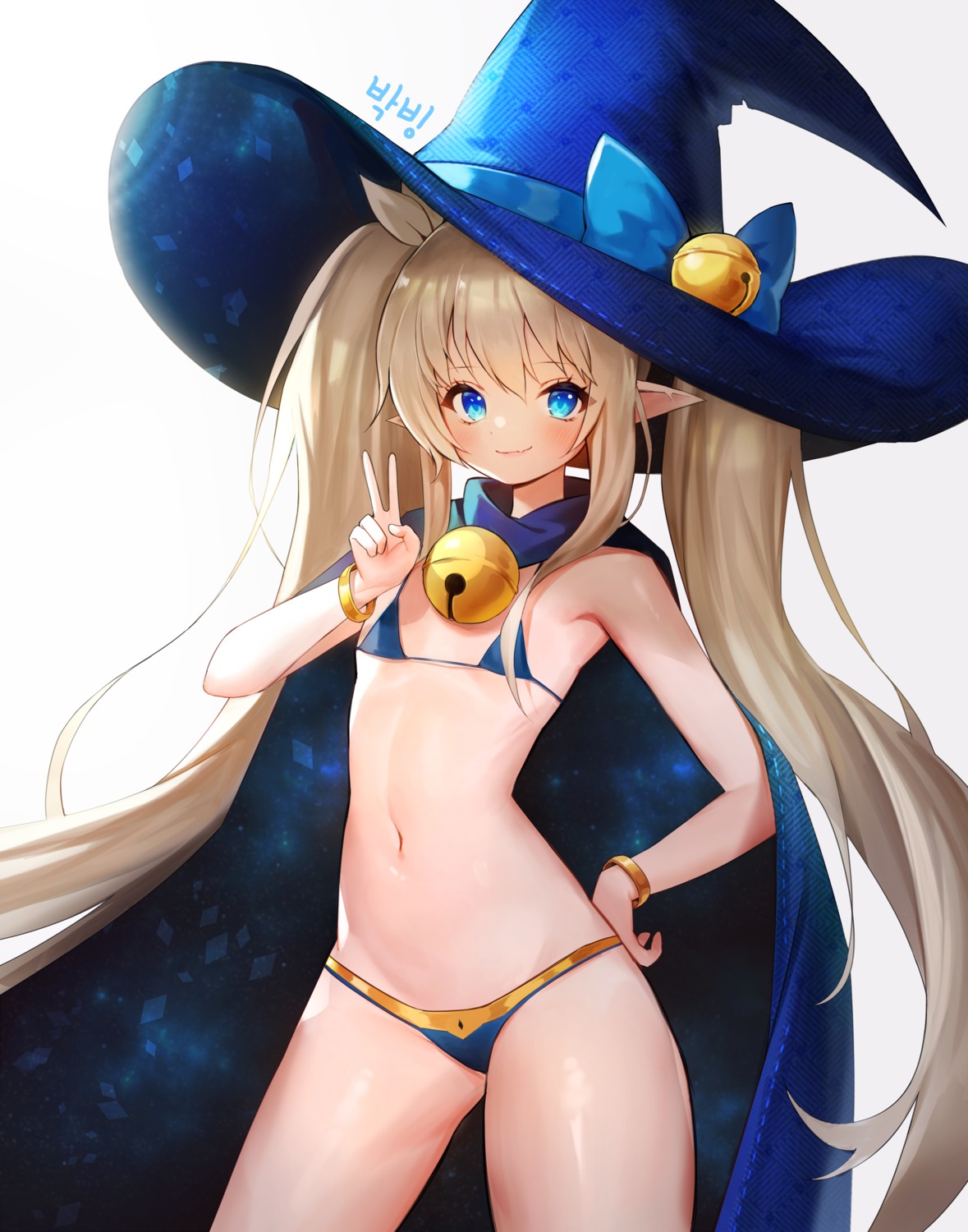 annyeongbangawo bikini dungeon_fighter pointy_ears swimsuits witch