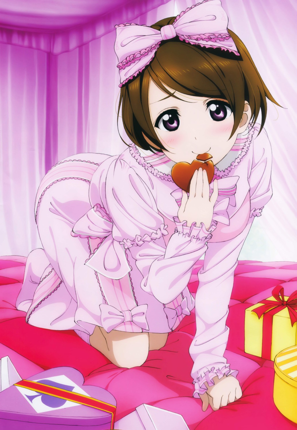 dress koizumi_hanayo love_live! valentine