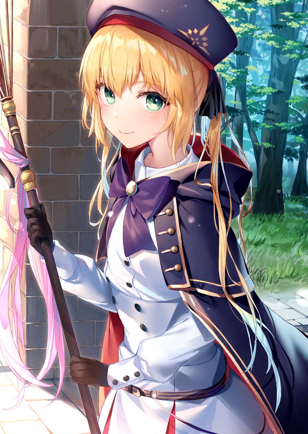 artoria_pendragon_(caster) fate/grand_order hakuishi_aoi uniform weapon