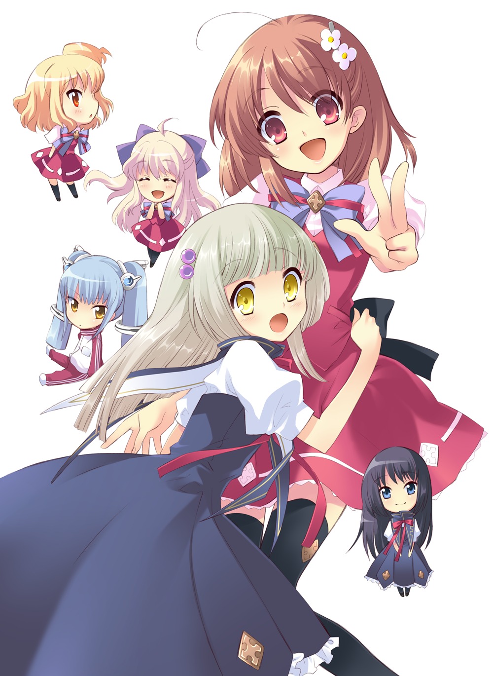 flyable_heart inaba_yui ito_noizi kujou_kururi minase_sakurako seifuku sumeragi_amane yukishiro_suzuno