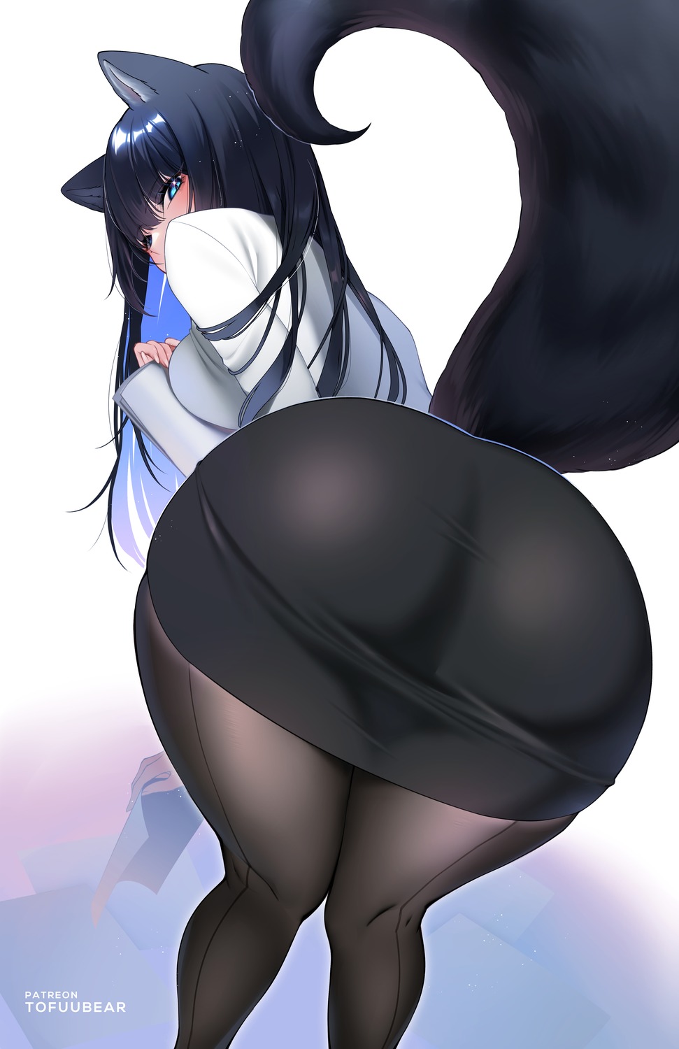 animal_ears ass pantyhose tail tofuubear