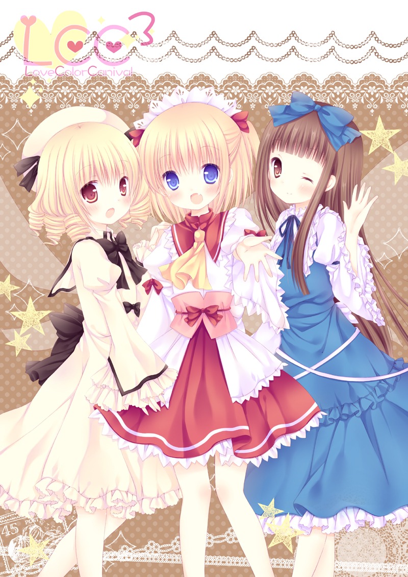 dress luna_child mizuse_ruka star_sapphire sunny_milk touhou