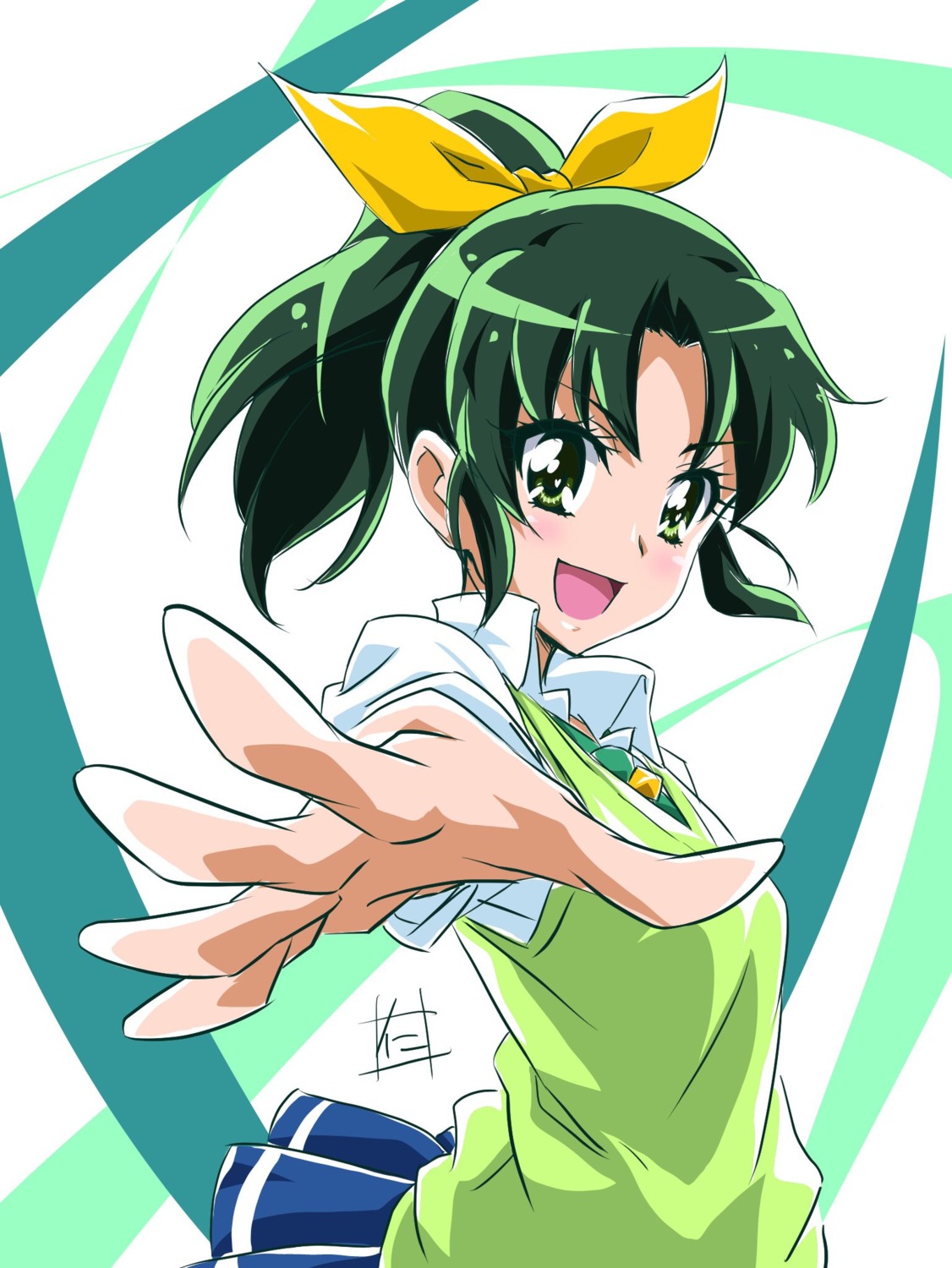 midorikawa_nao nii_manabu pretty_cure seifuku smile_precure!