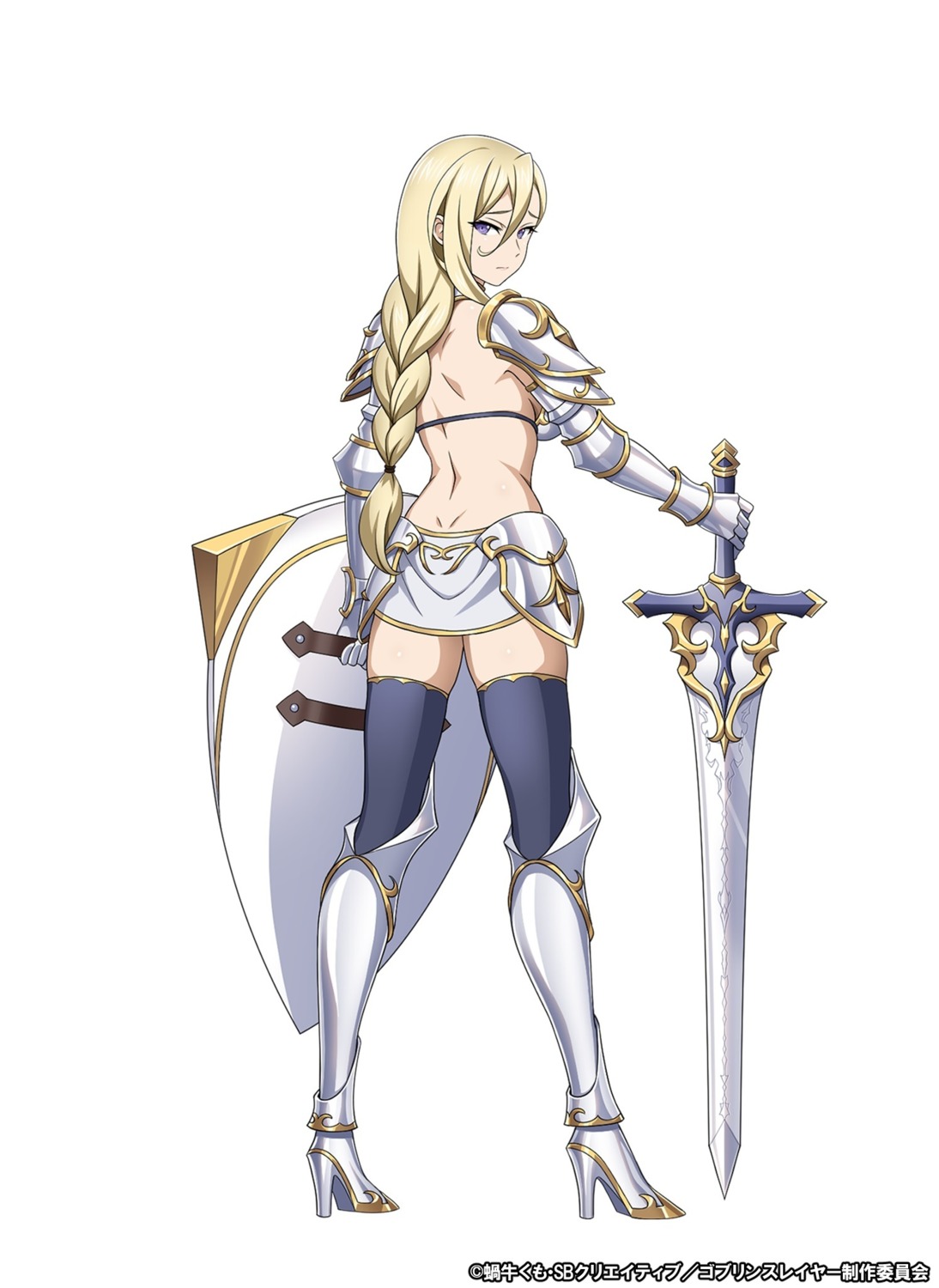 armor ass bikini_armor female_knight goblin_slayer heels sword tagme thighhighs