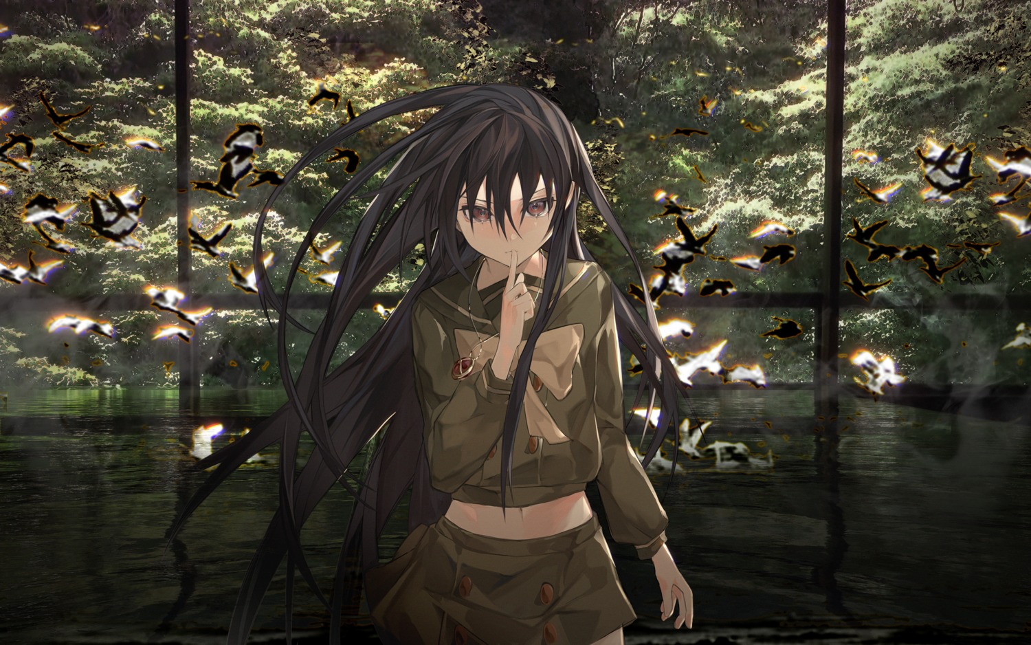 landscape seifuku shakugan_no_shana shana zadun