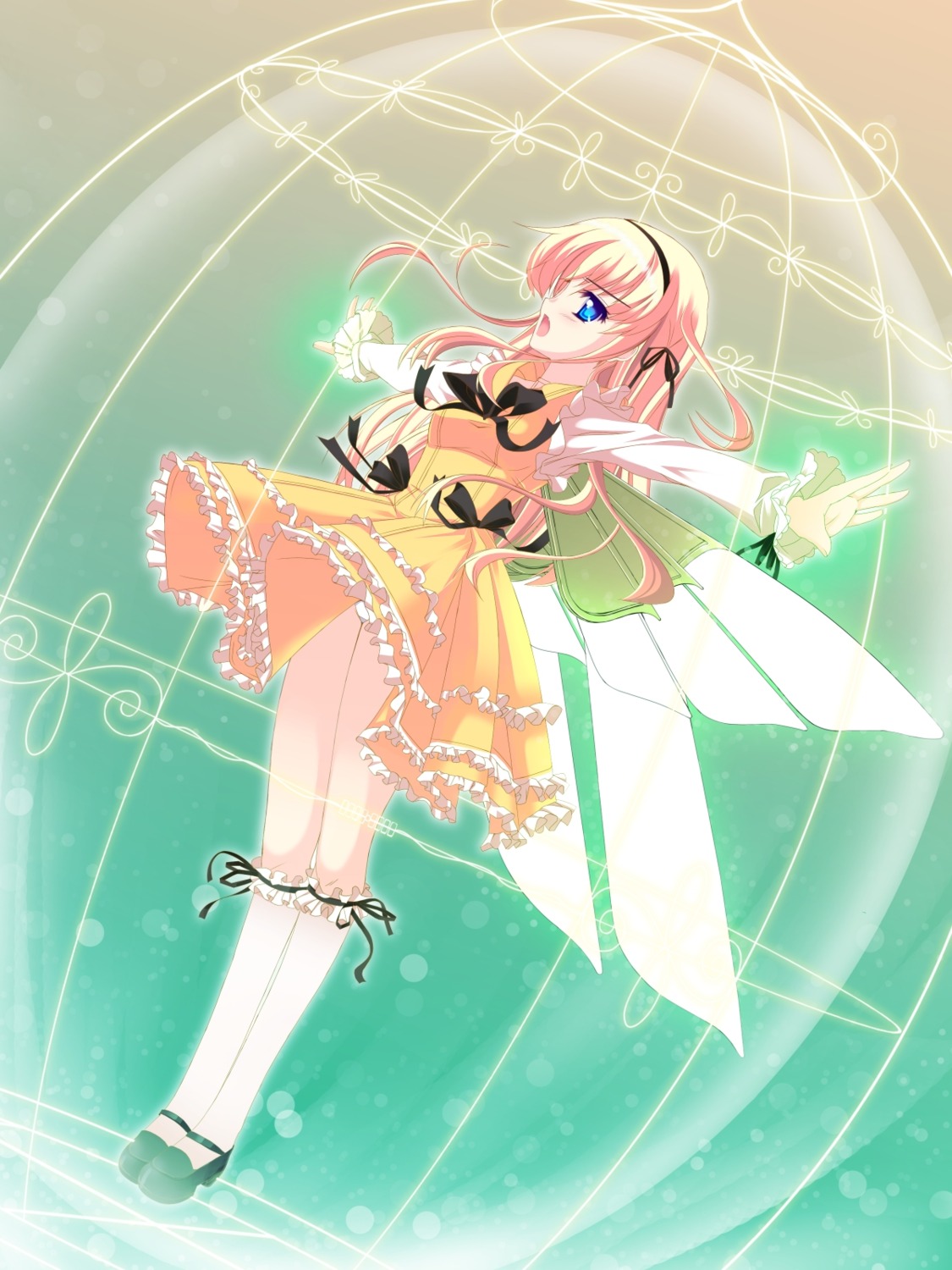 dress lolita_fashion natsumiya_yuzu pantsu wings