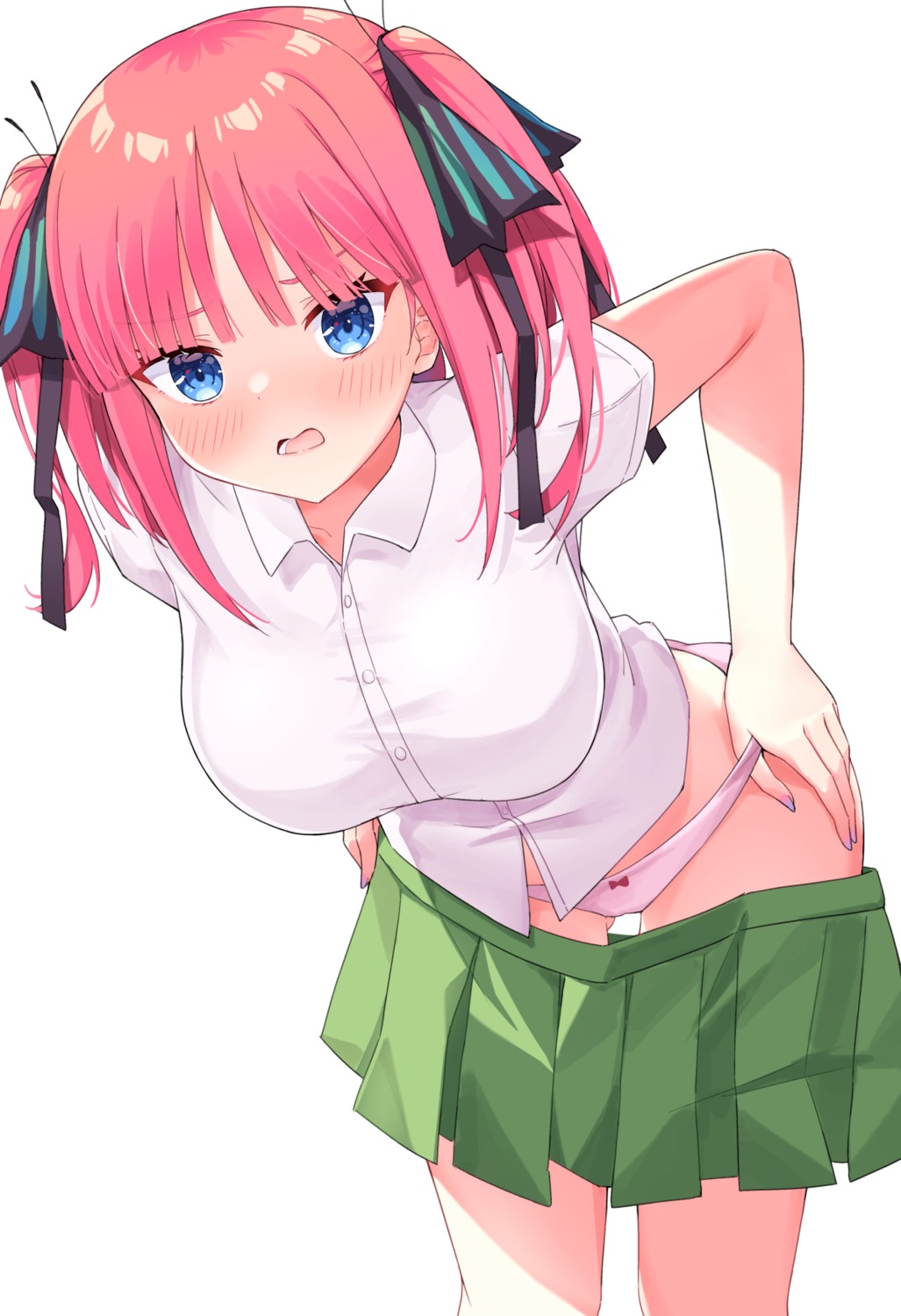 5-toubun_no_hanayome nakano_nino pantsu panty_pull profnote seifuku undressing