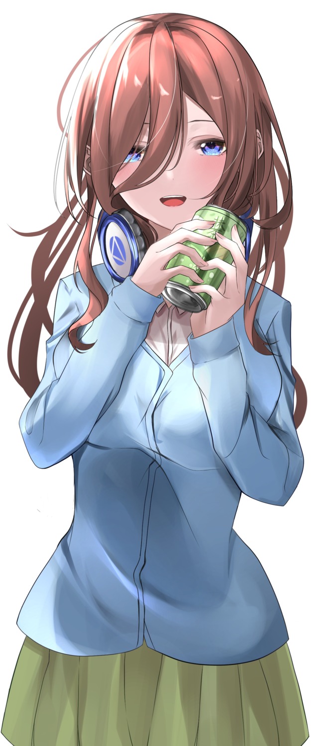 5-toubun_no_hanayome headphones nakano_miku seifuku sweater tagme