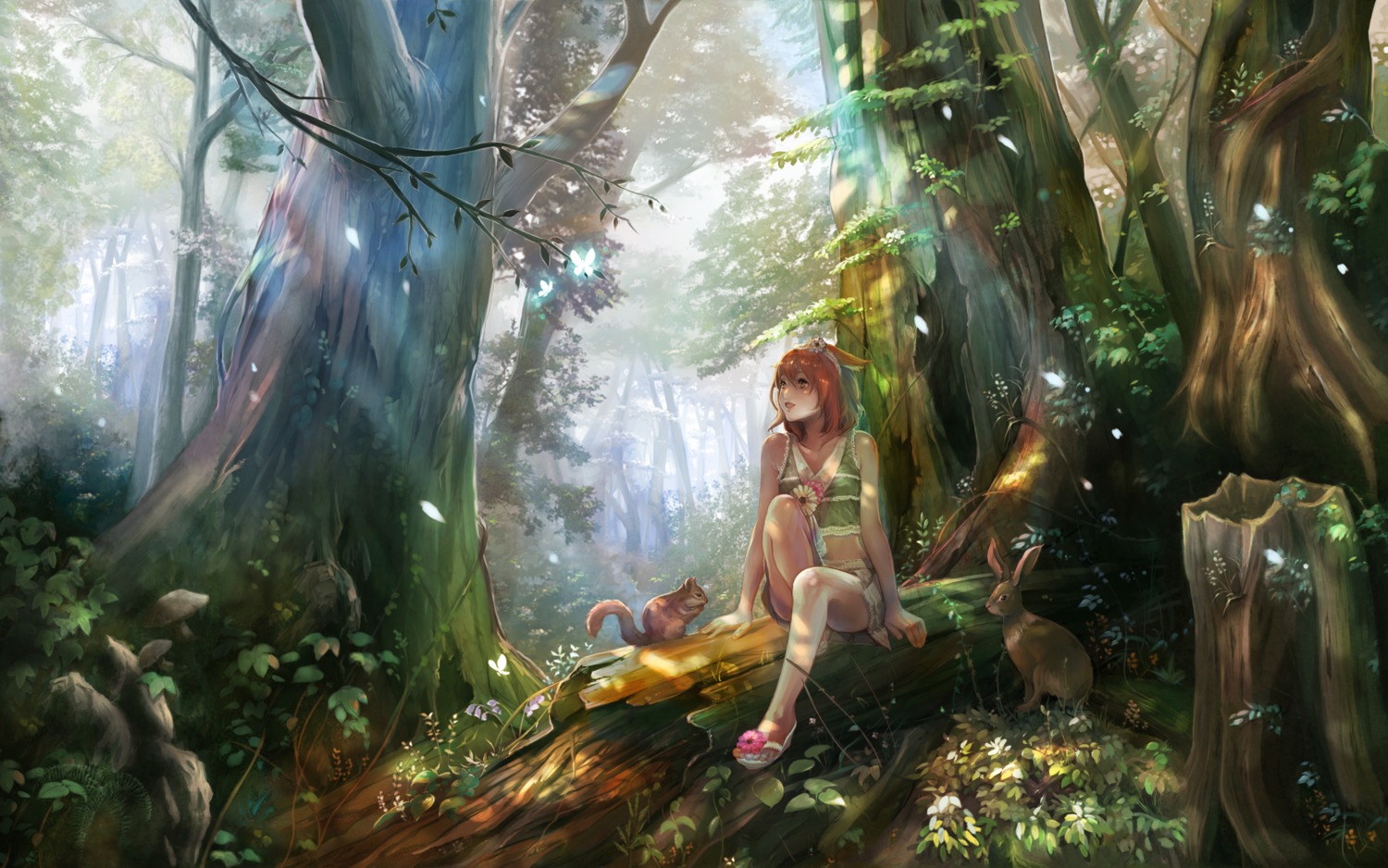 animal_ears landscape sae_(revirth) wallpaper