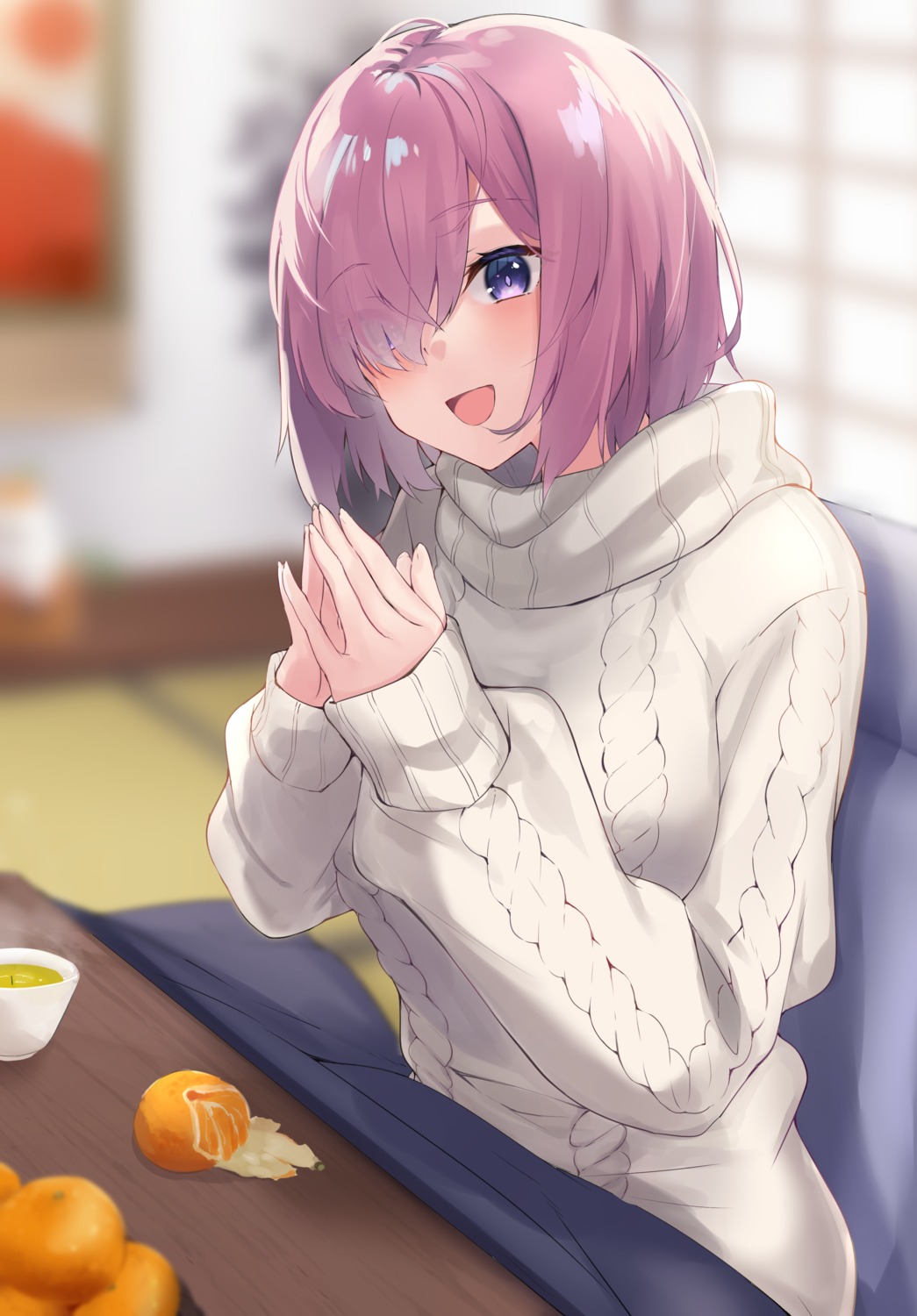 fate/grand_order kazami_chiu mash_kyrielight sweater