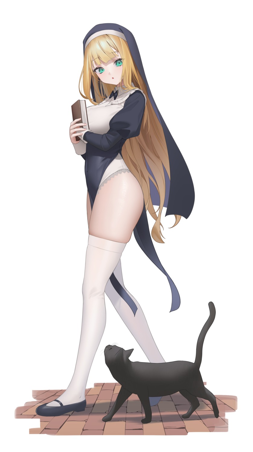 aya_(lezon) neko nun thighhighs