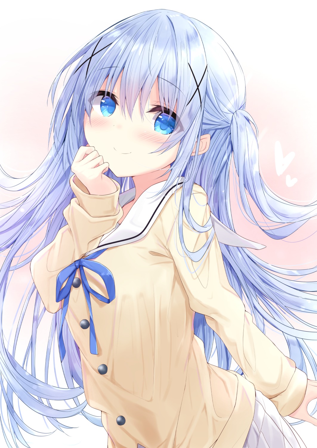 fairy_eye gochuumon_wa_usagi_desu_ka? kafuu_chino seifuku sweater