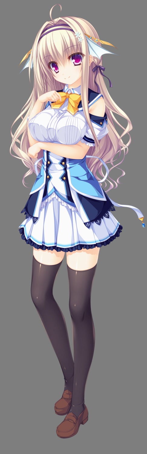 kujiragami_no_tearstilla mikagami_mamizu seifuku tenkawa_mitsuki thighhighs transparent_png whirlpool