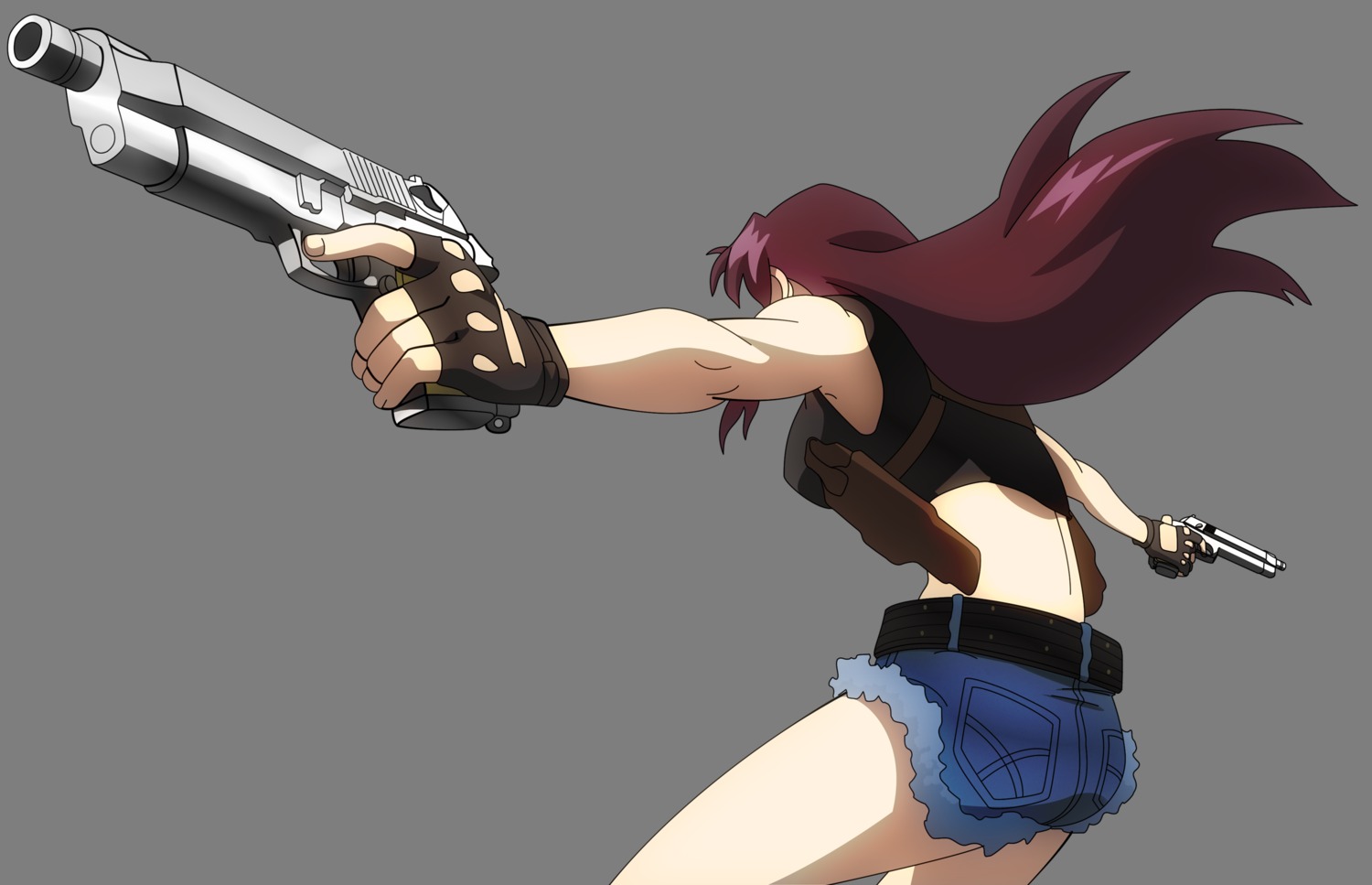 black_lagoon gun revy transparent_png vector_trace