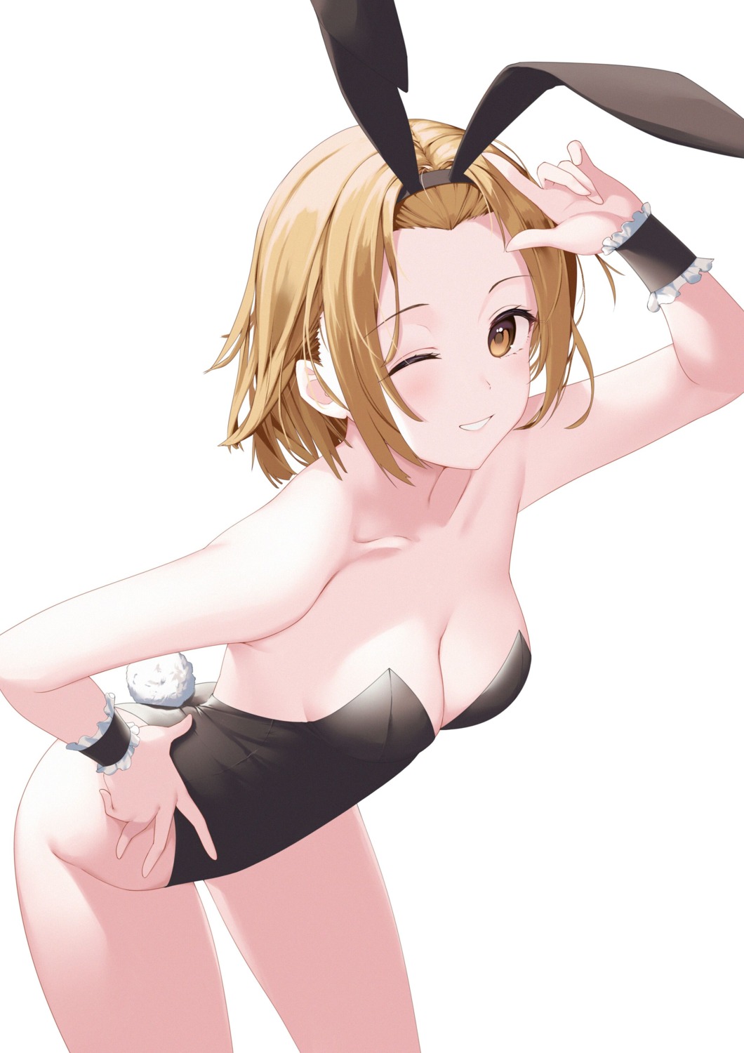 animal_ears bunny_ears bunny_girl daidai_gege k-on! no_bra tail tainaka_ritsu