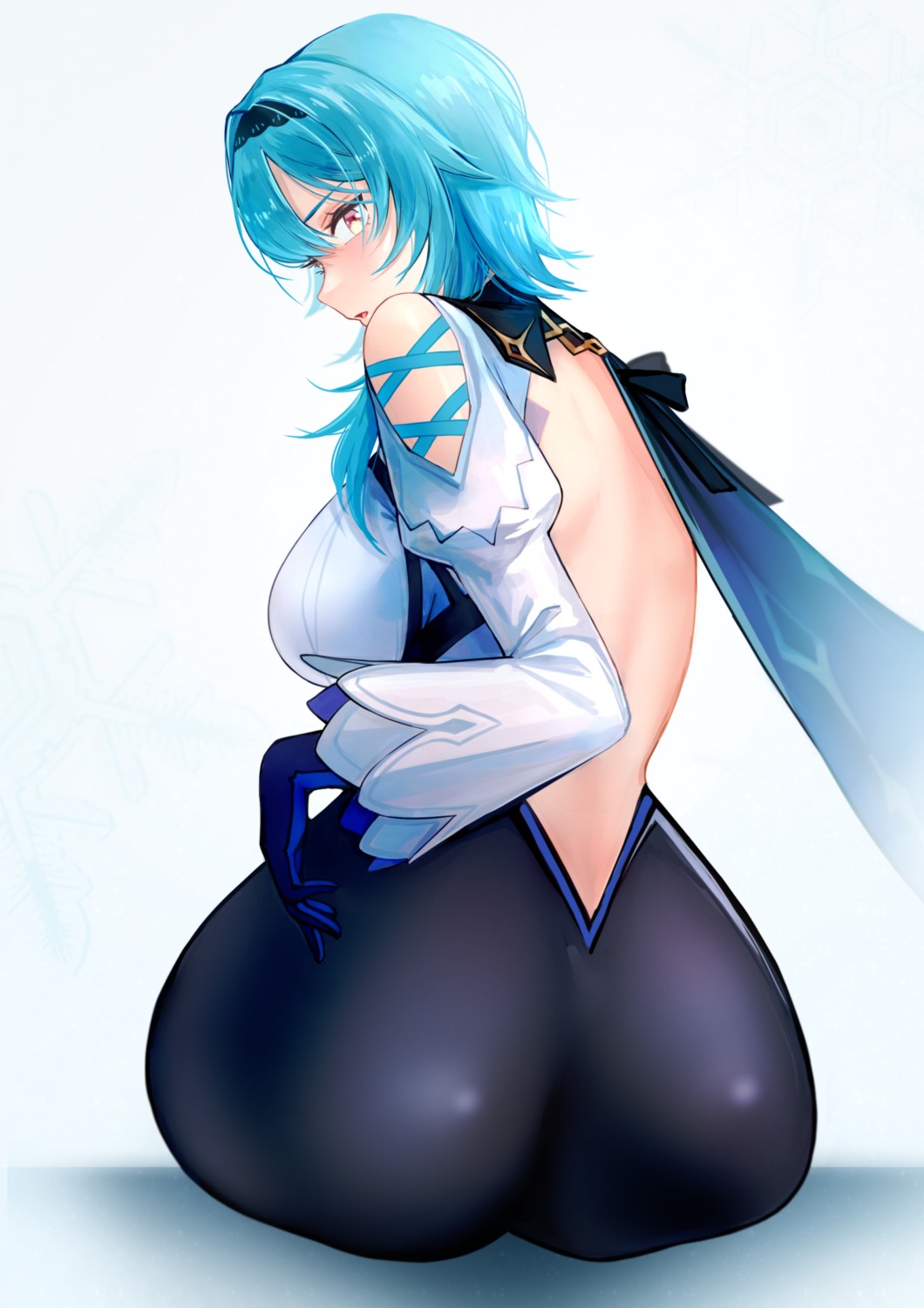 ass cl_(summer_sama) eula genshin_impact no_bra