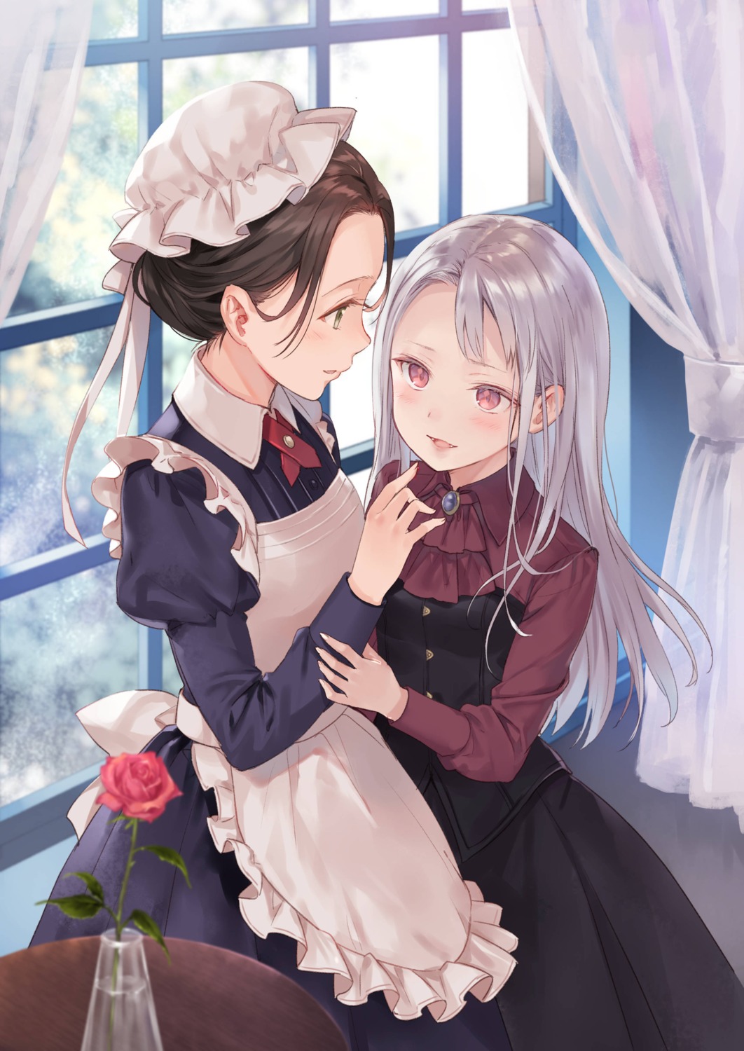 fukahire_sanba maid yuri