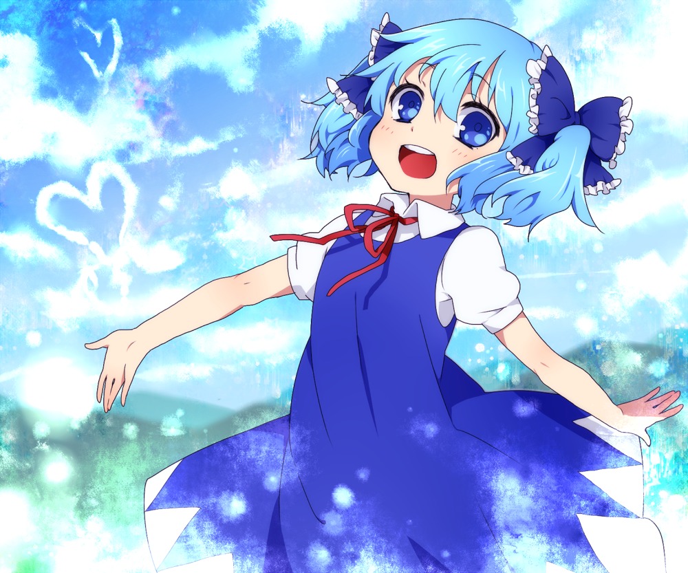 cirno sakura_(blue21) touhou