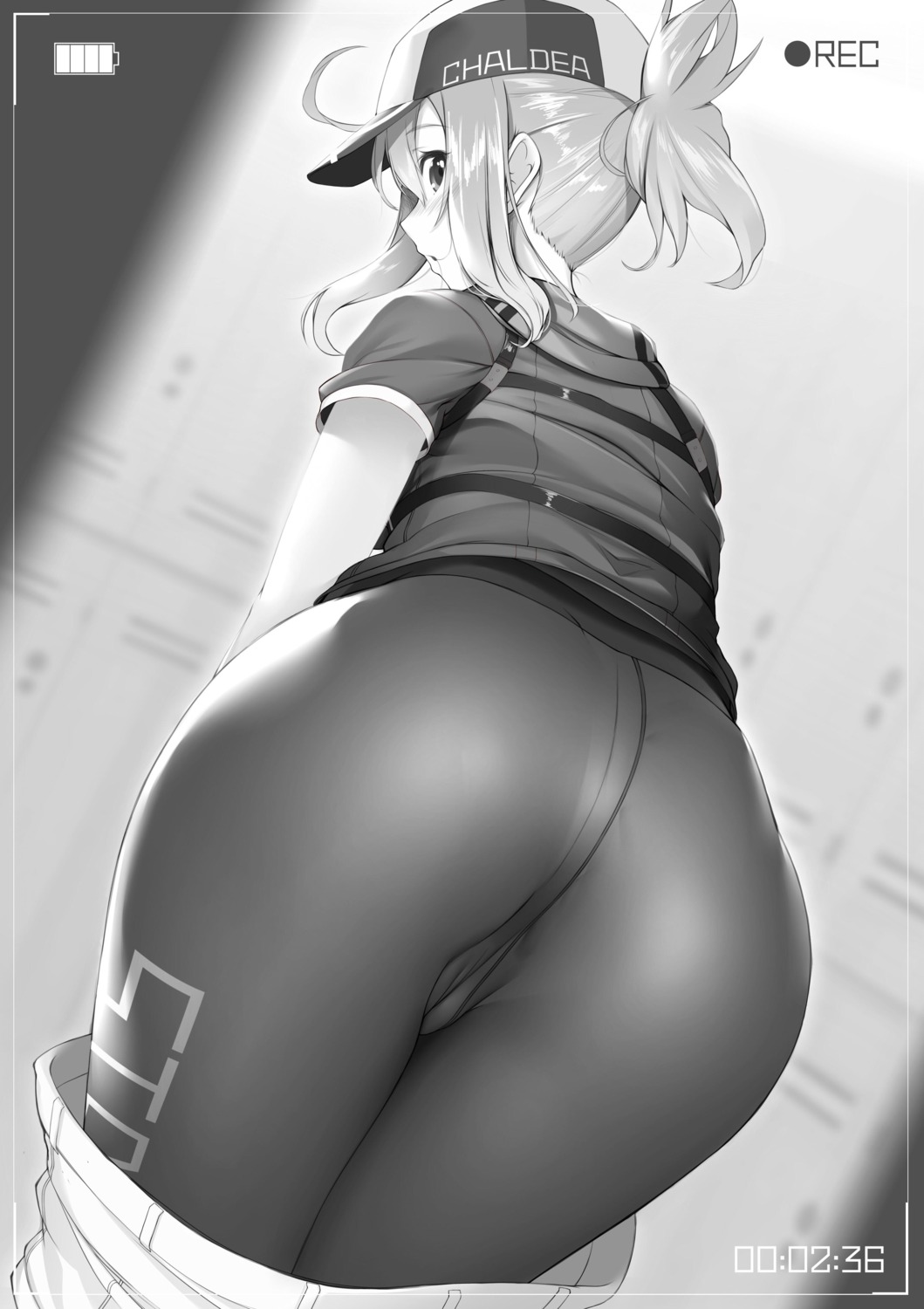 ass cameltoe fate/grand_order hamada_miku heroine_x monochrome nopan pantyhose