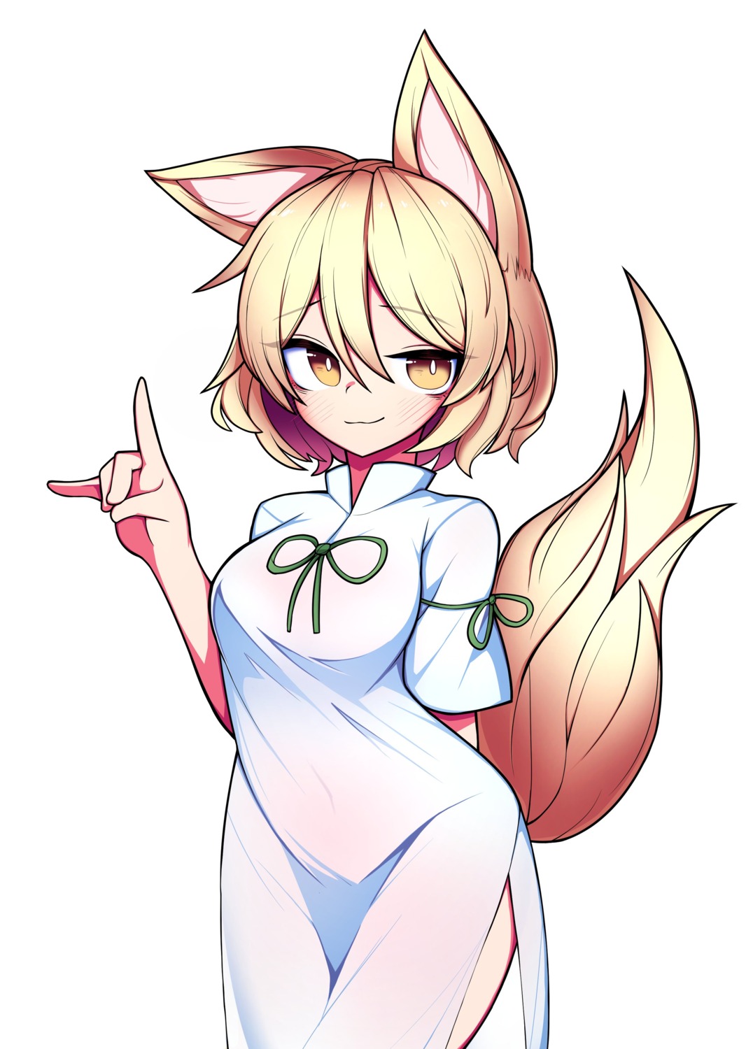 animal_ears chinadress kitsune kudamaki_tsukasa tagme tail touhou