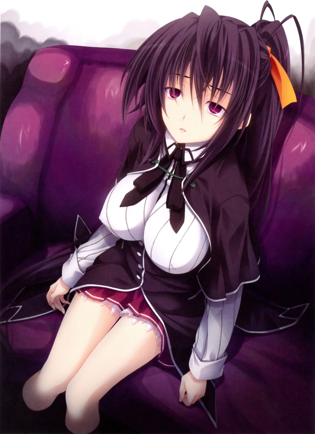 erect_nipples highschool_dxd himejima_akeno miyama-zero seifuku