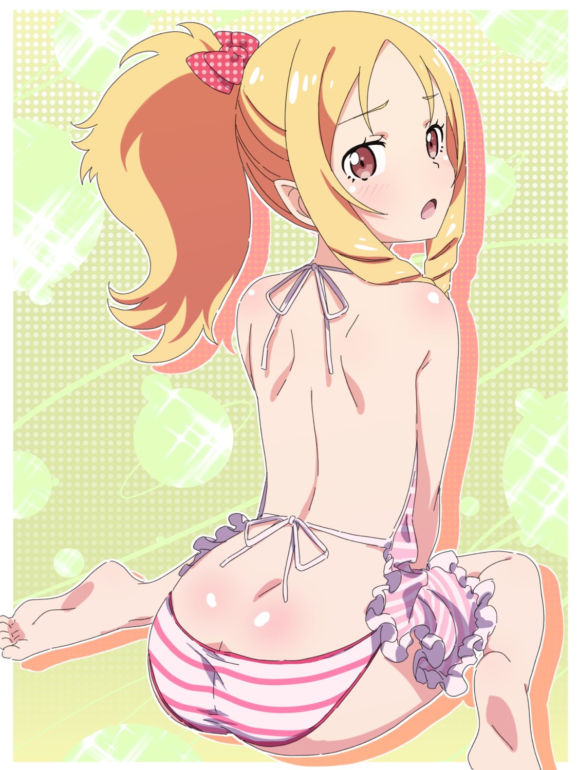 ass eromanga-sensei feet makicha naked_apron pantsu pointy_ears shimapan yamada_elf