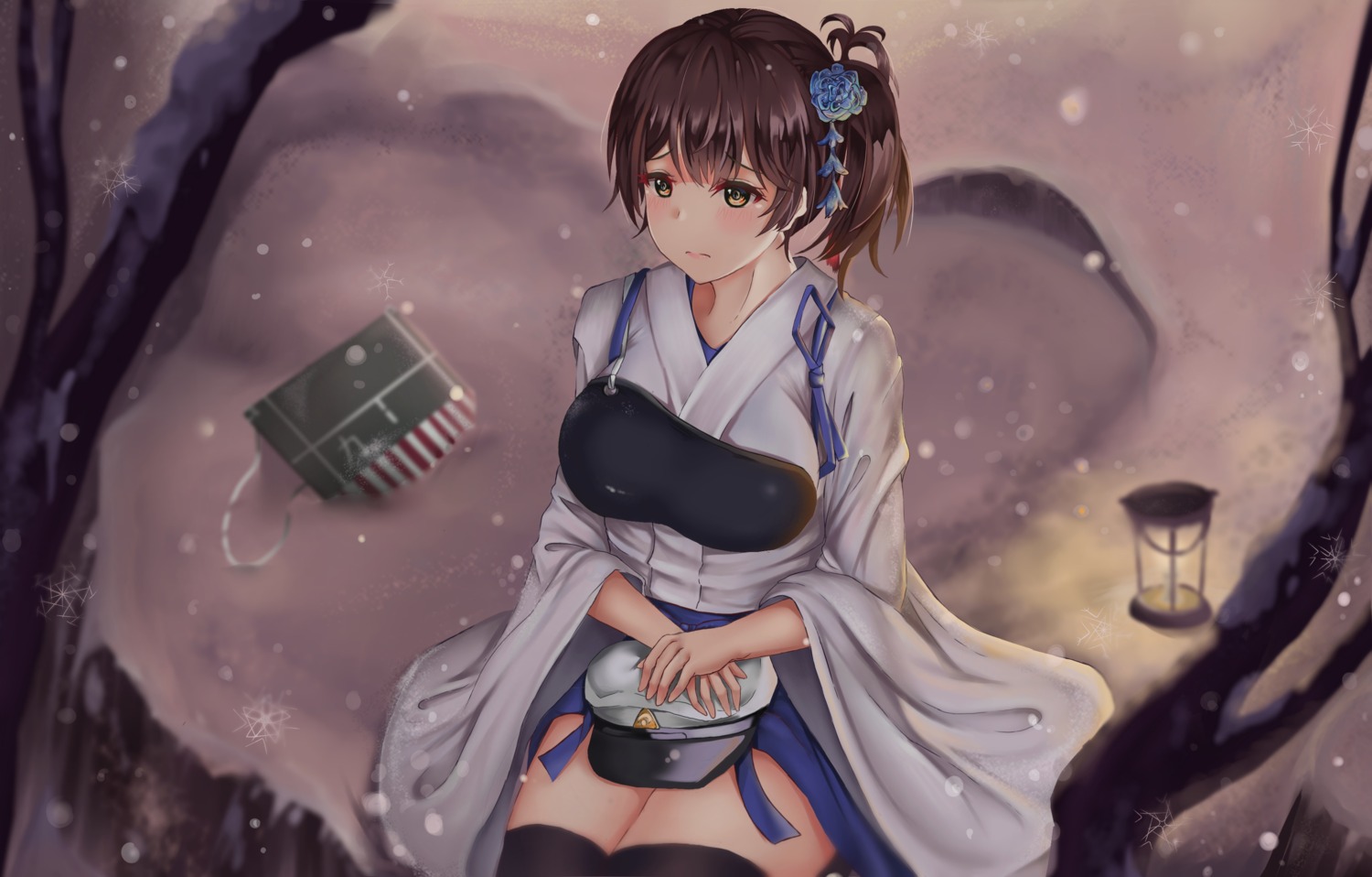 kaga_(kancolle) kantai_collection thighhighs those_girls