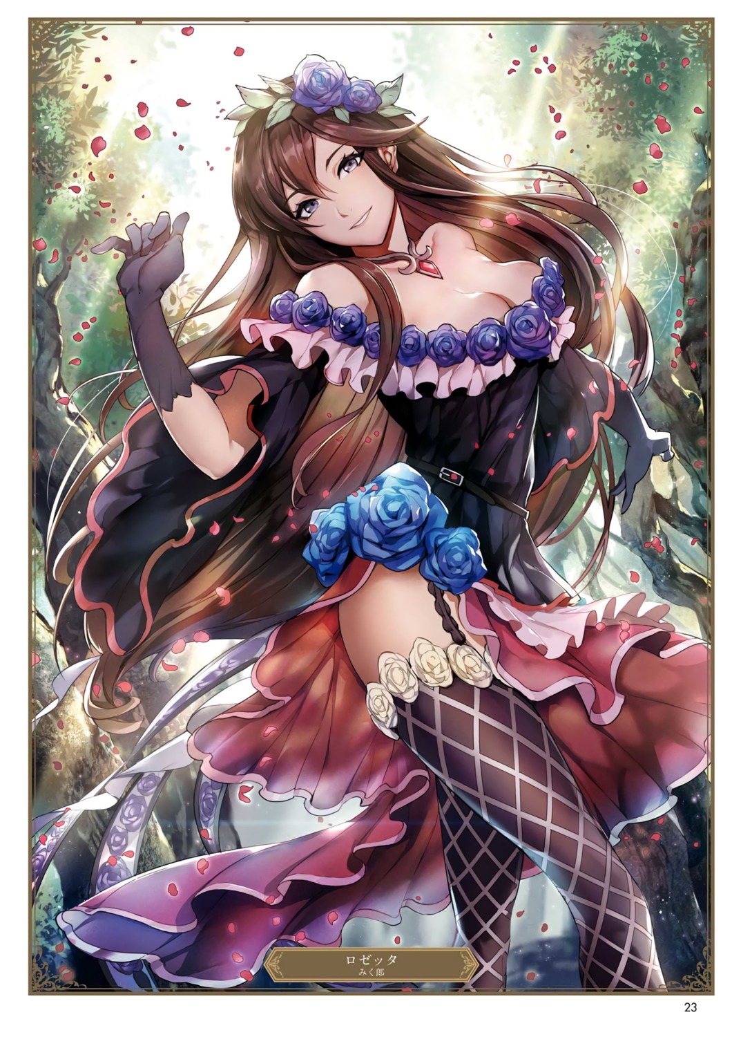 Mikubu Granblue Fantasy Rosetta Granblue Fantasy Cleavage Dress Stockings Thighhighs Yande Re