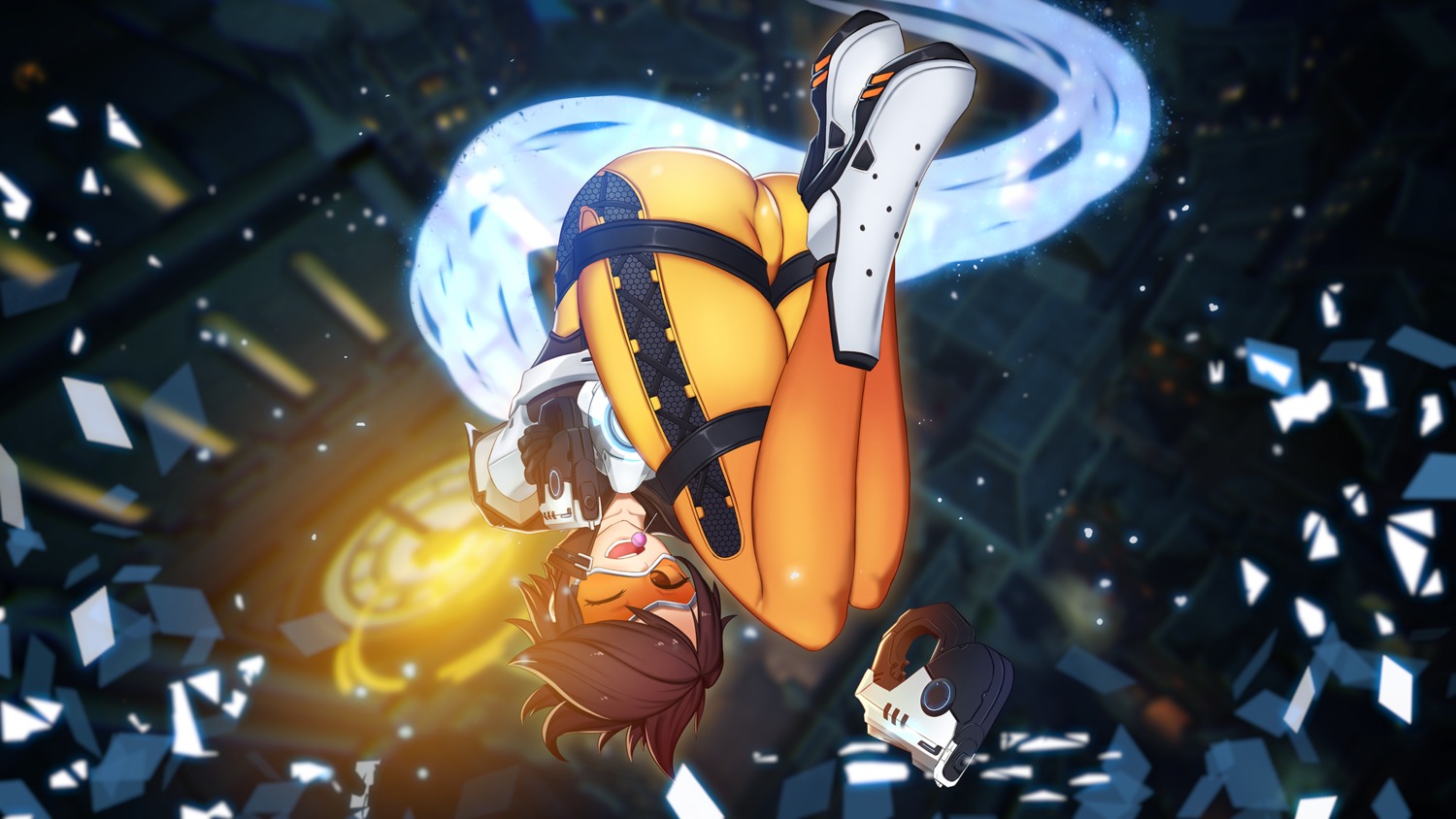 bodysuit daydream_(zhdkffk21) gun overwatch tracer