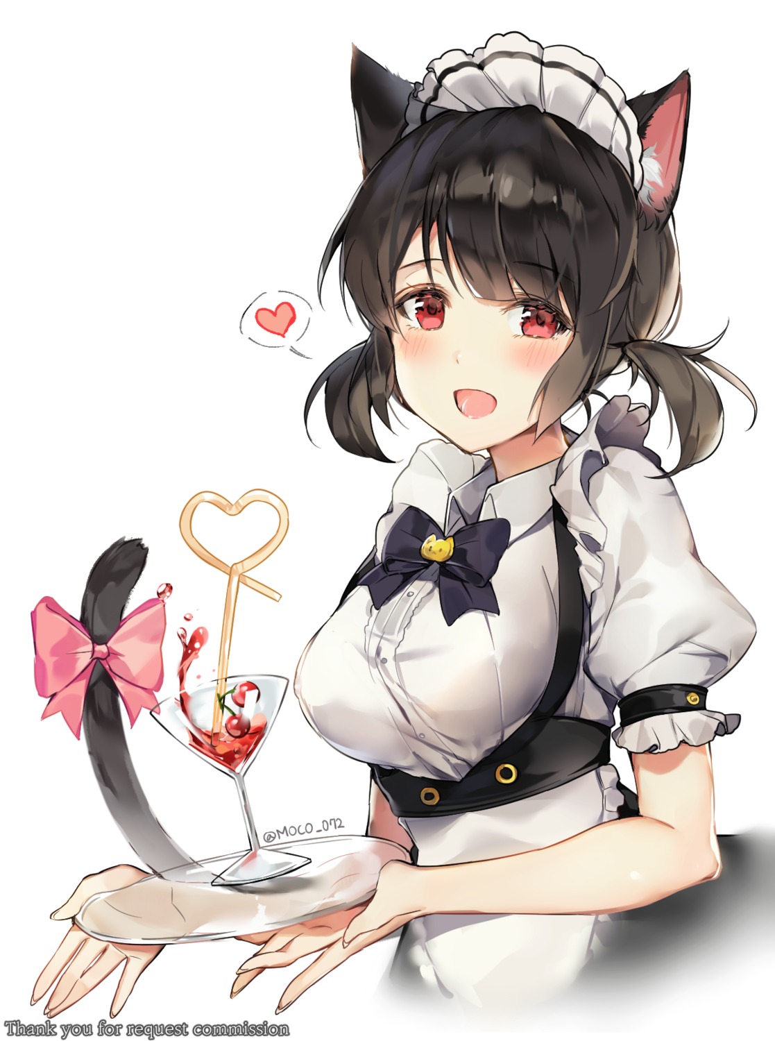 animal_ears maid nekomimi onew tail