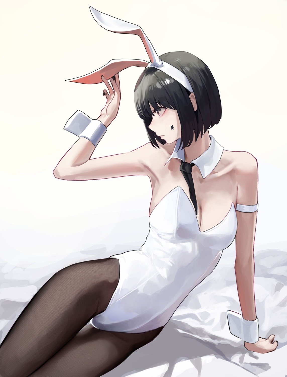 animal_ears bunny_ears bunny_girl mac_star no_bra pantyhose