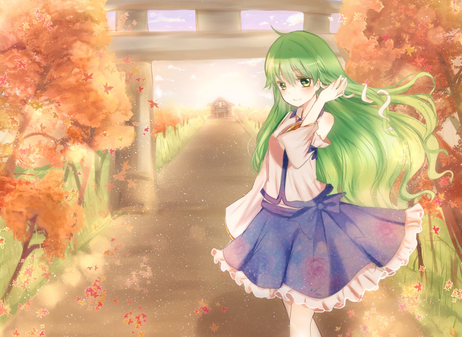 kochiya_sanae shromann touhou