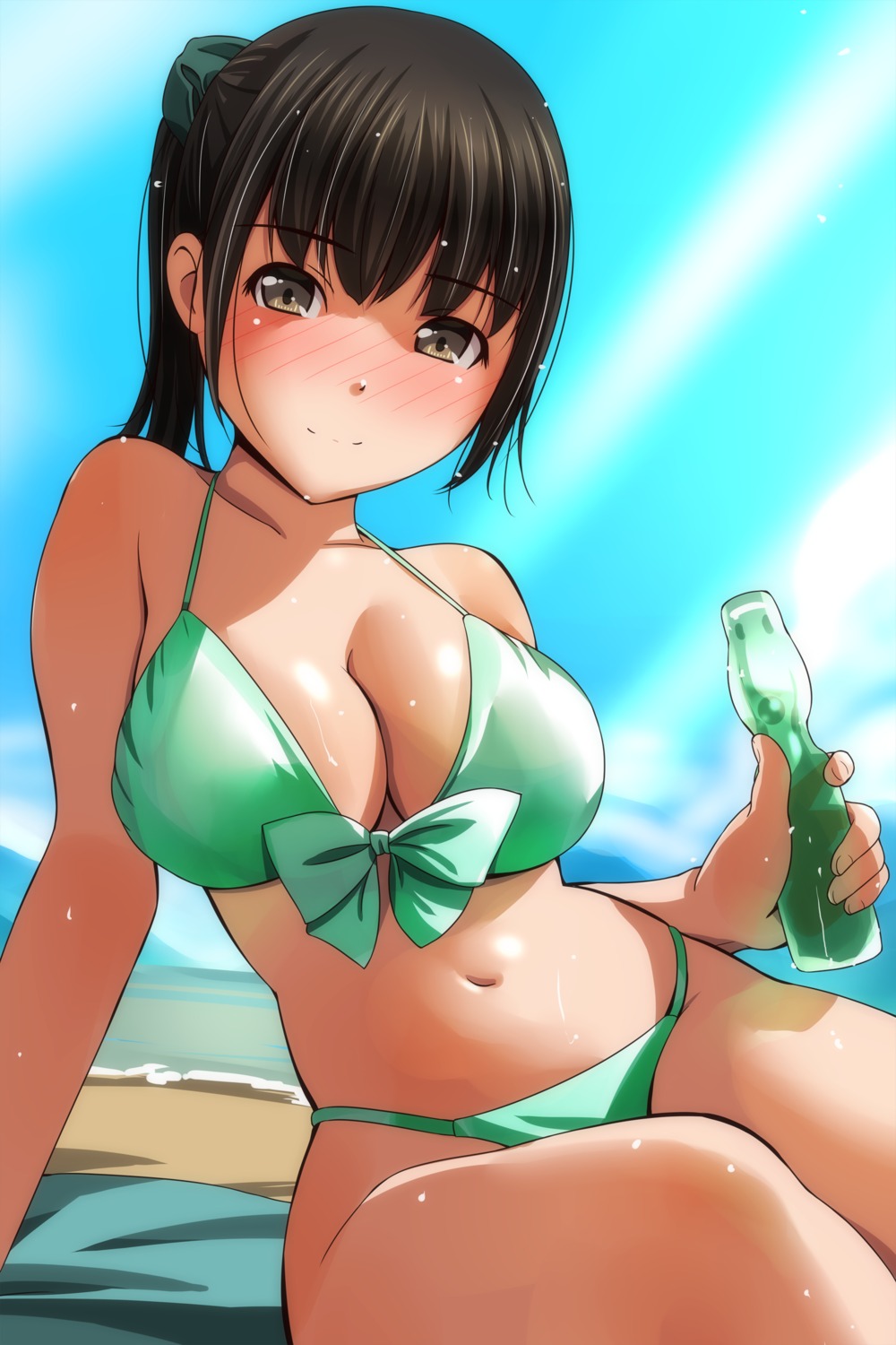 bikini cleavage matsunaga_kouyou swimsuits