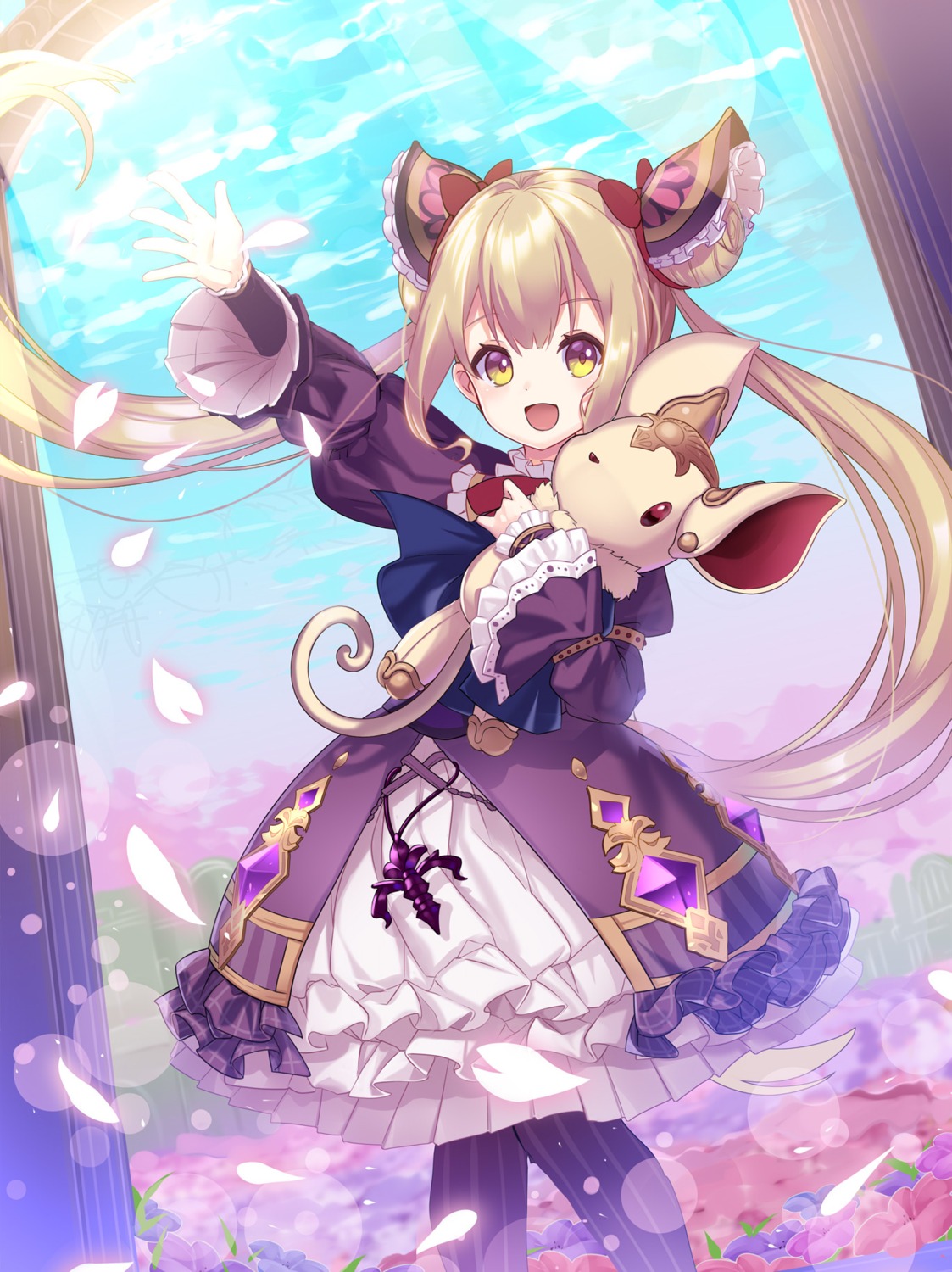 dress lolita_fashion luna_(shadowverse) niyori pantyhose shadowverse