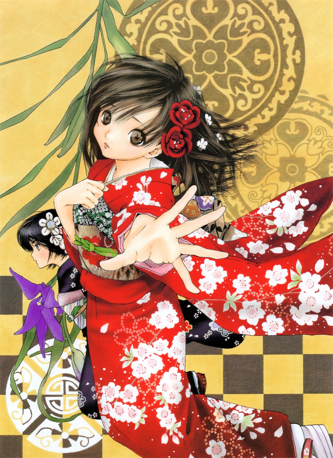 ichigo_100 kawashita_mizuki kimono minamito_yui toujou_aya