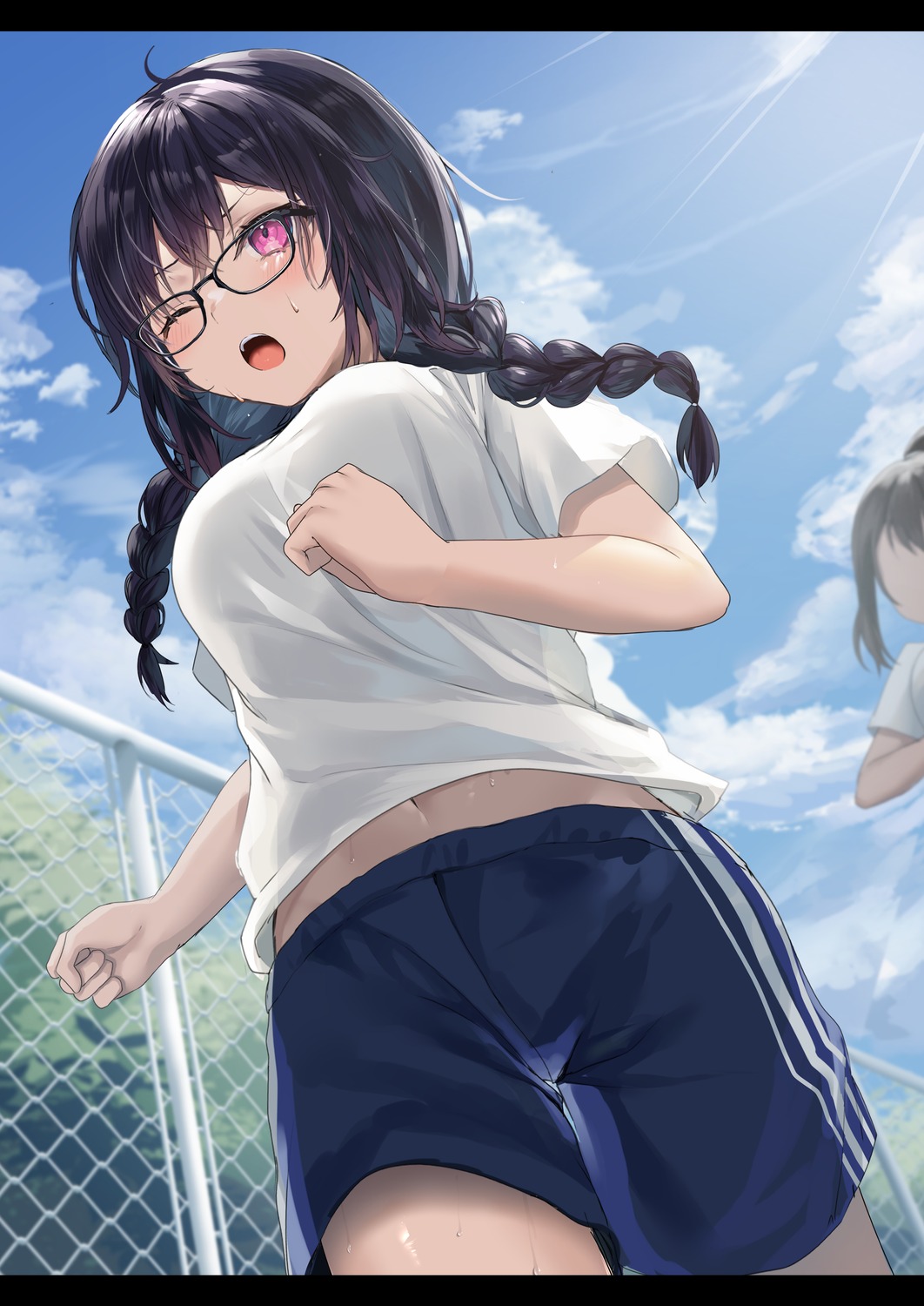 gym_uniform megane wet yufou