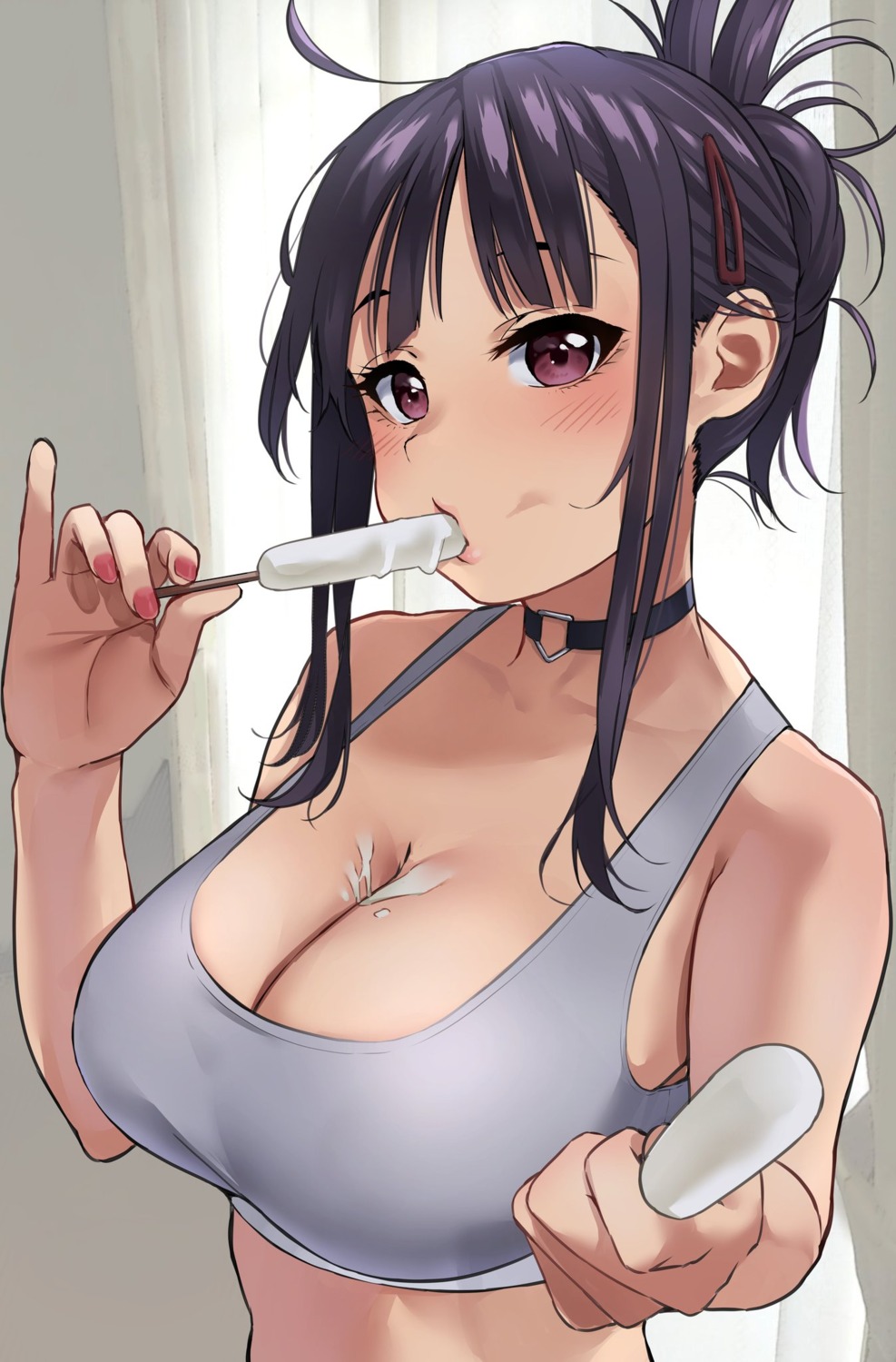 cleavage cream igarashi_kyouhei no_bra