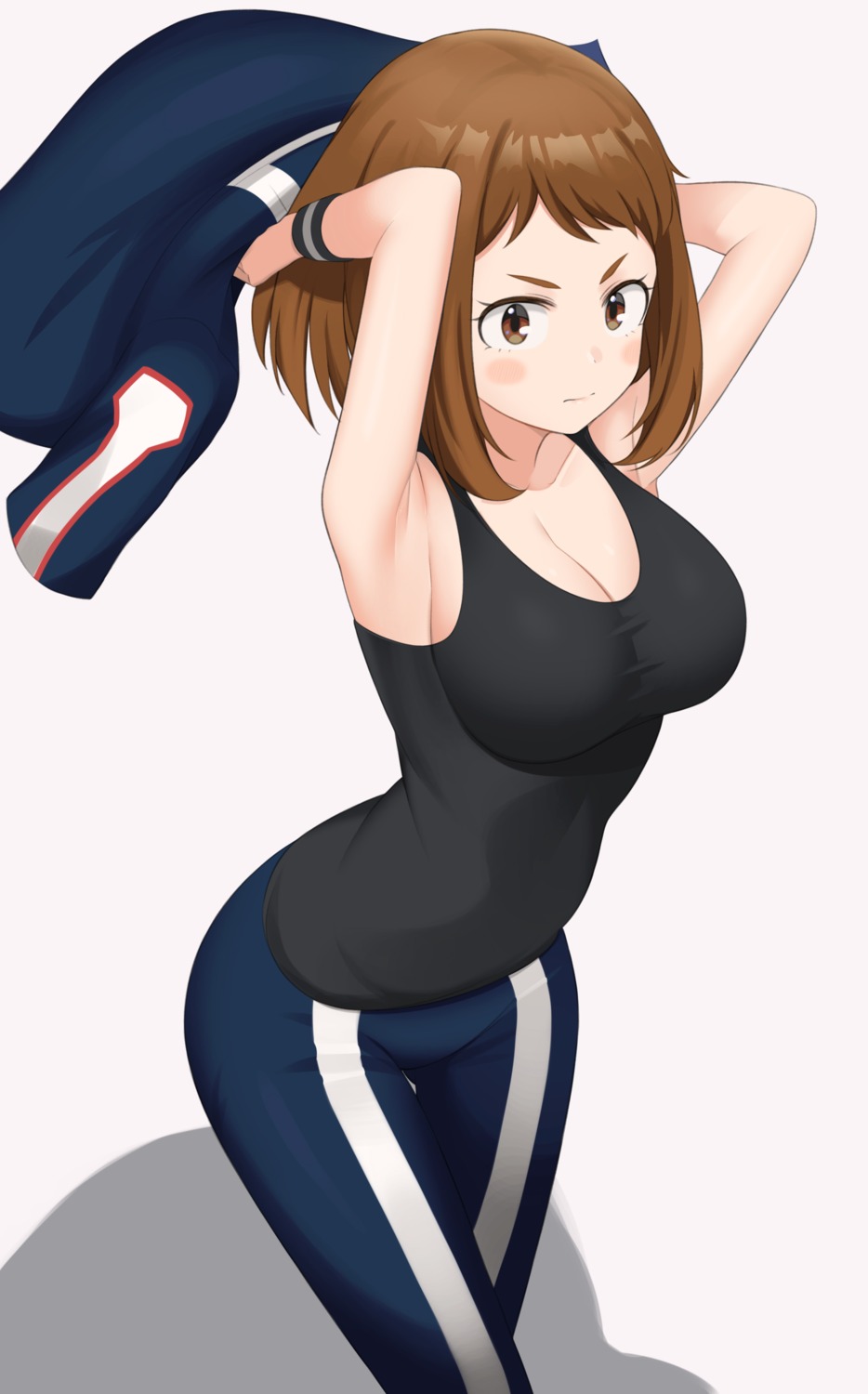 boku_no_hero_academia cleavage gym_uniform haeil2 uraraka_ochako