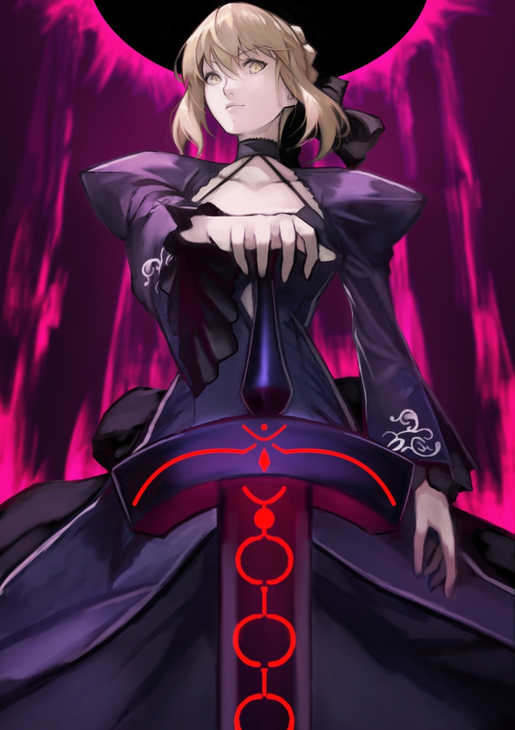 dress fate/grand_order saber saber_alter sword yoshio_(55level)