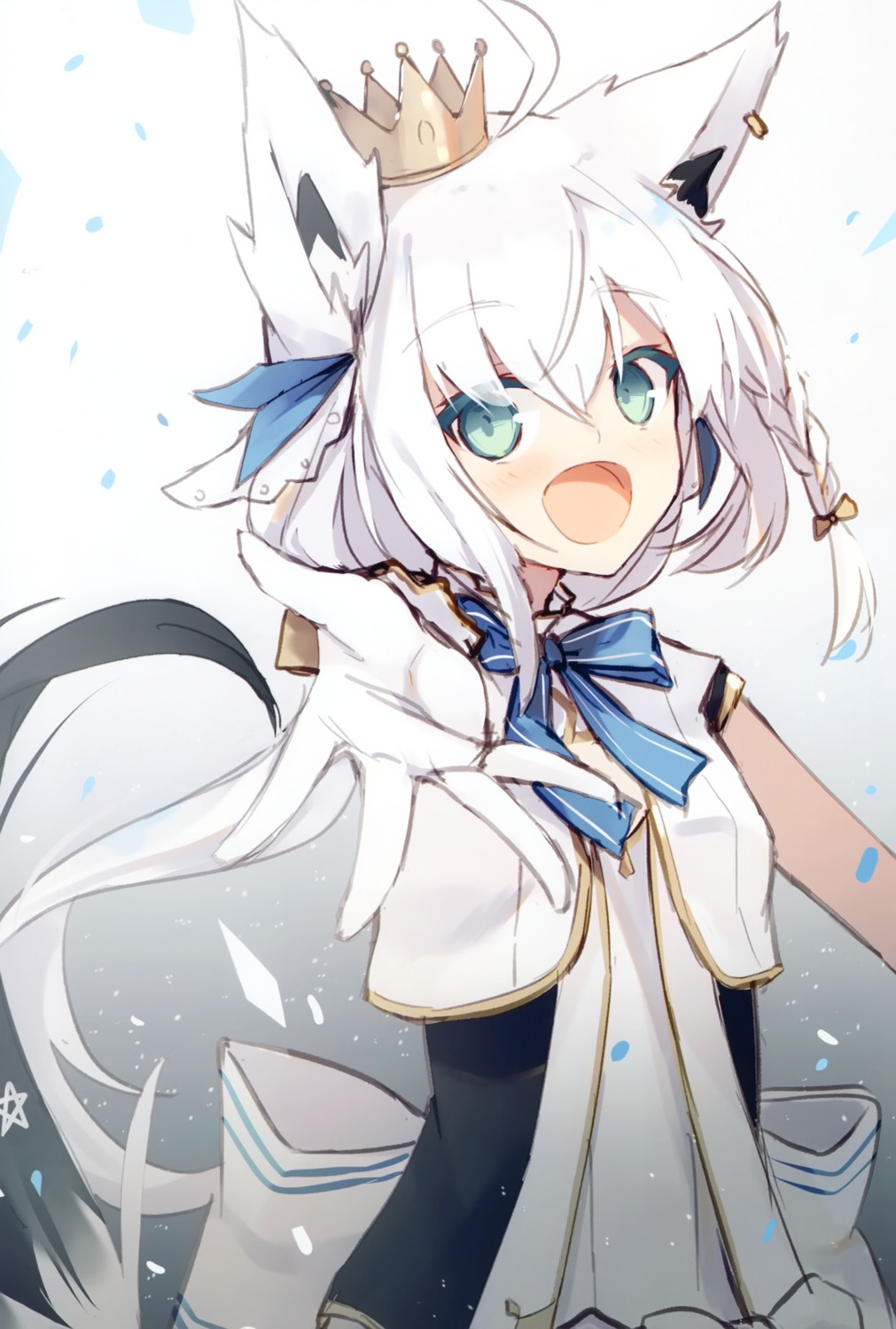 animal_ears hololive hololive_gamers kitsune nagishiro_mito shirakami_fubuki tail