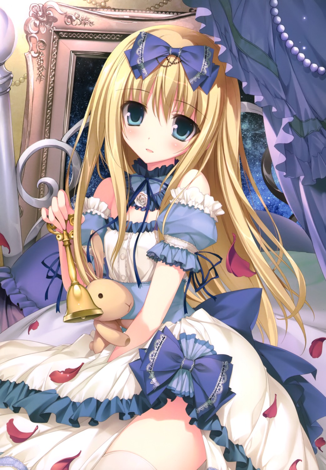 dress karory no_bra thighhighs