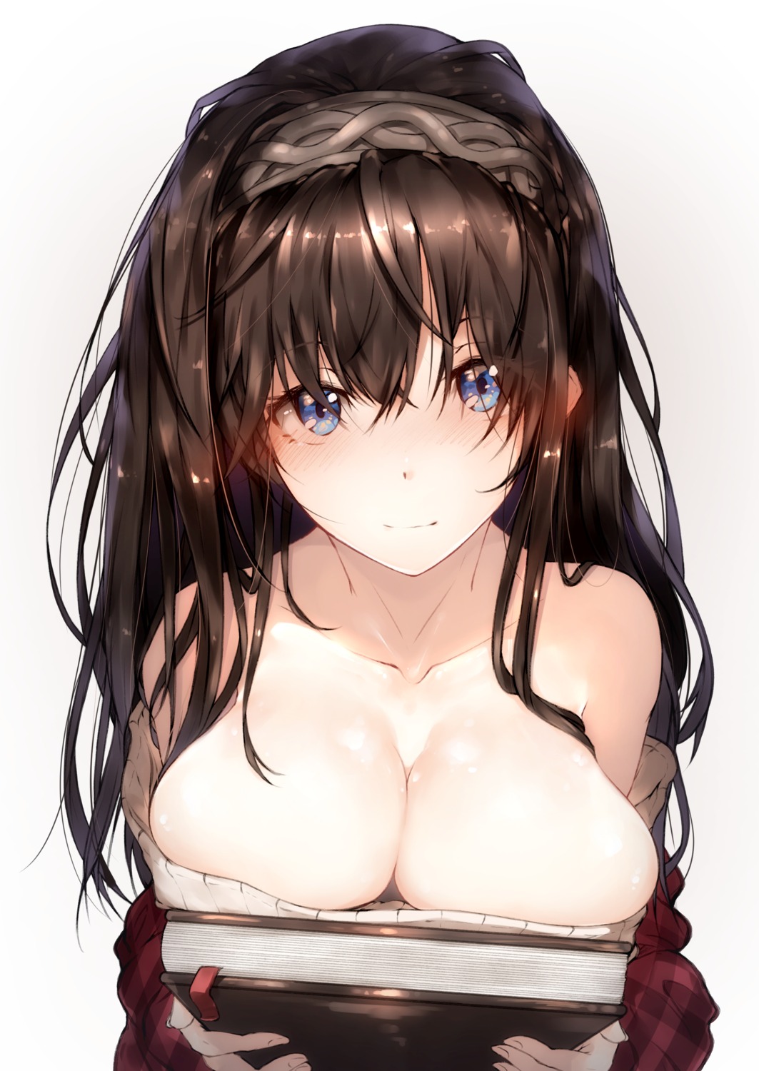 cleavage hplay no_bra open_shirt sagisawa_fumika sweater the_idolm@ster the_idolm@ster_cinderella_girls