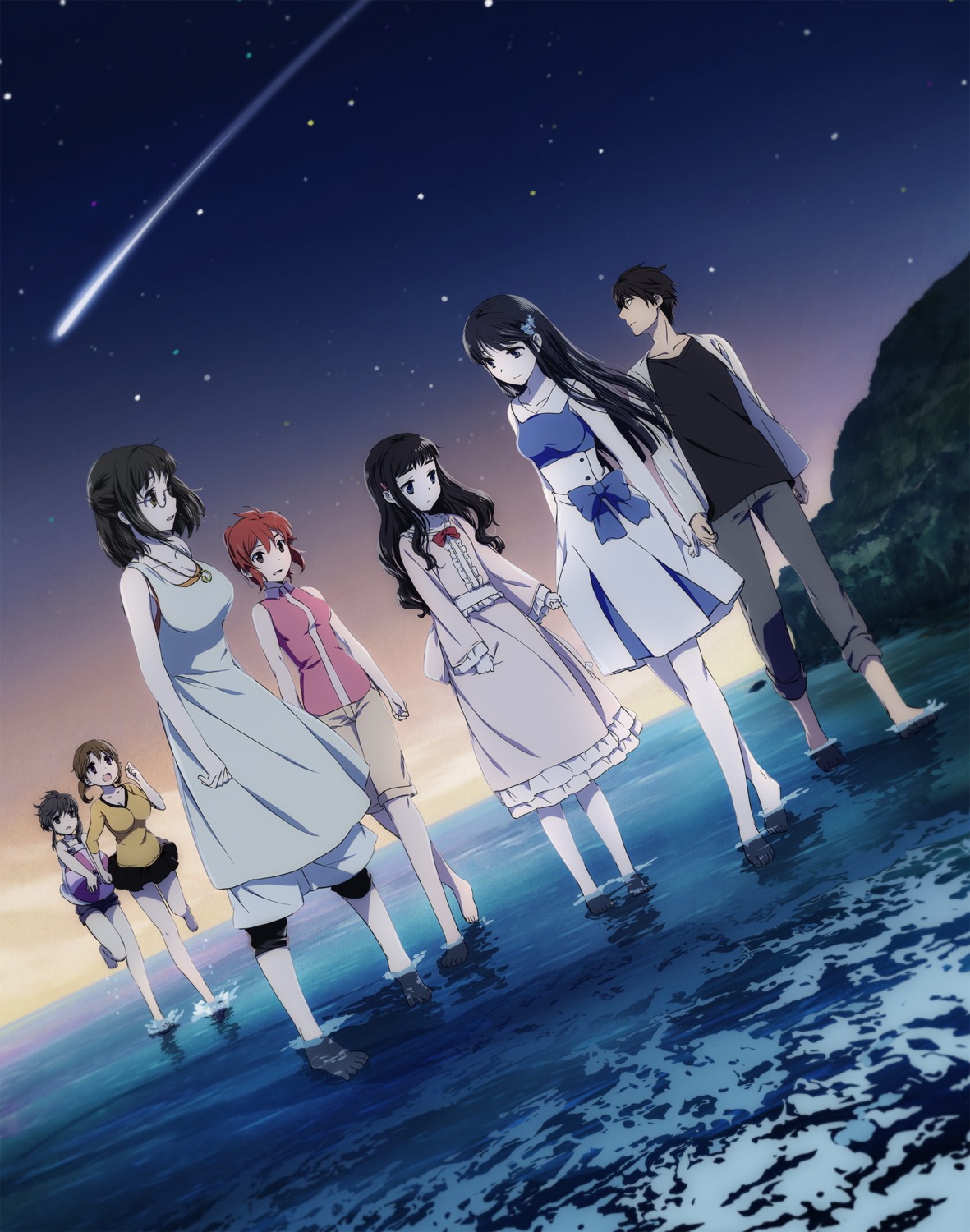 chiba_erika dress kitayama_shizuku mahouka_koukou_no_rettousei megane mitsui_honoka shiba_miyuki shiba_tatsuya shibata_mizuki tagme watatsumi_kokoa wet