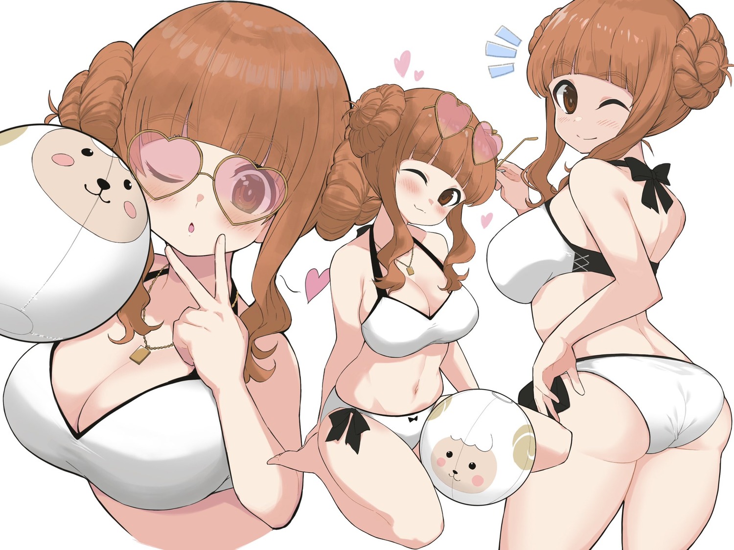 ass bra girls_und_panzer megane pantsu takebe_saori yabai_gorilla