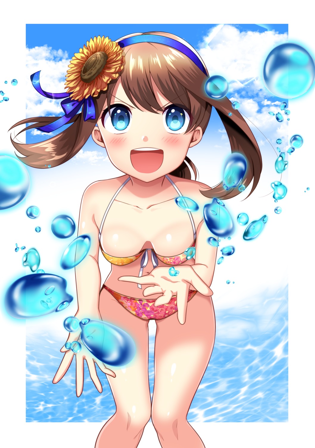 bikini cleavage haruka_(pokemon) pokemon pokemon_oras pokemon_rse swimsuits yuihiko