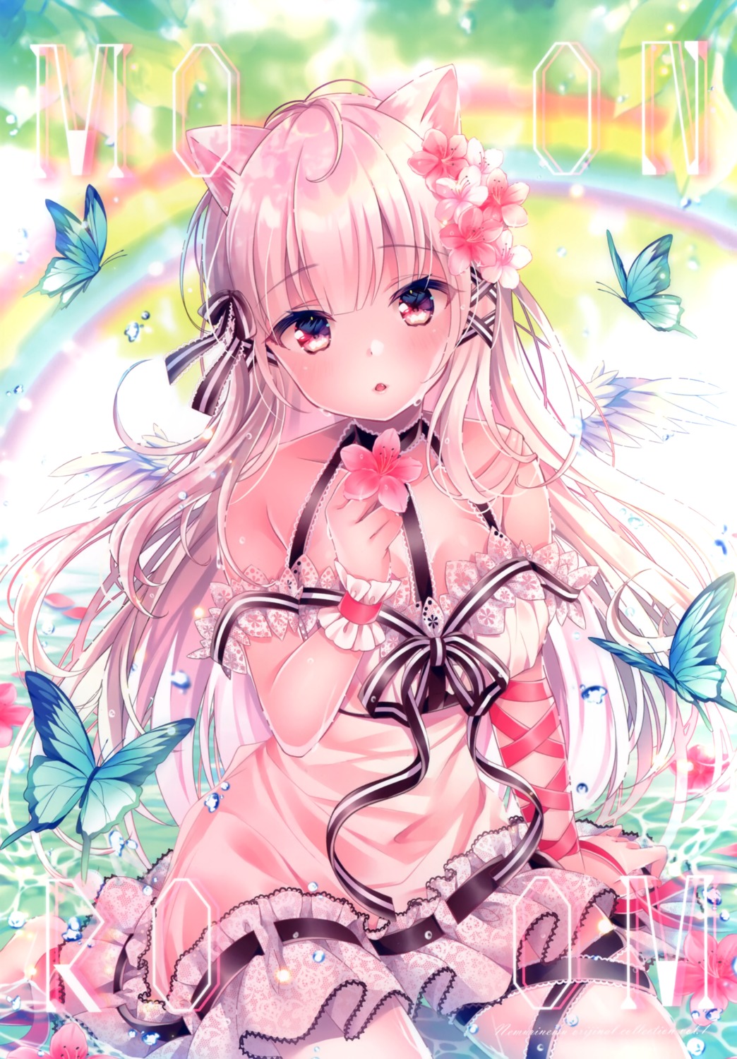 animal_ears dress garter nekomimi nemuri_nemu re:moon