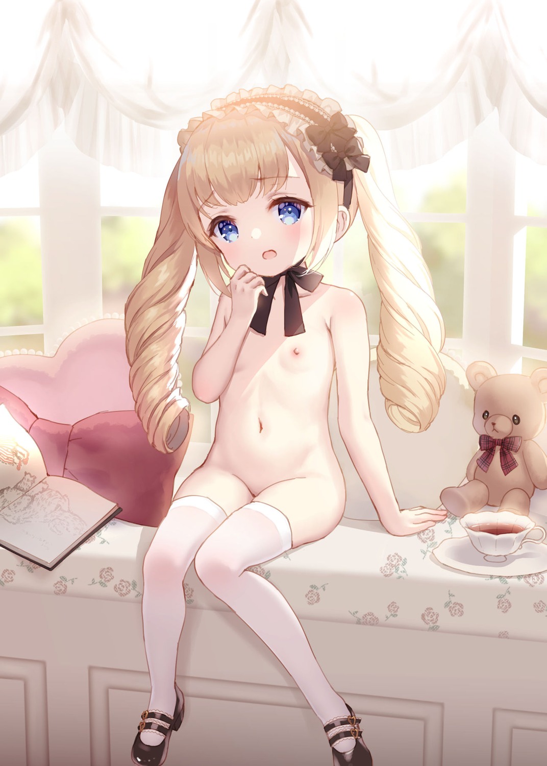 chitosezaka_suzu loli naked nipples thighhighs