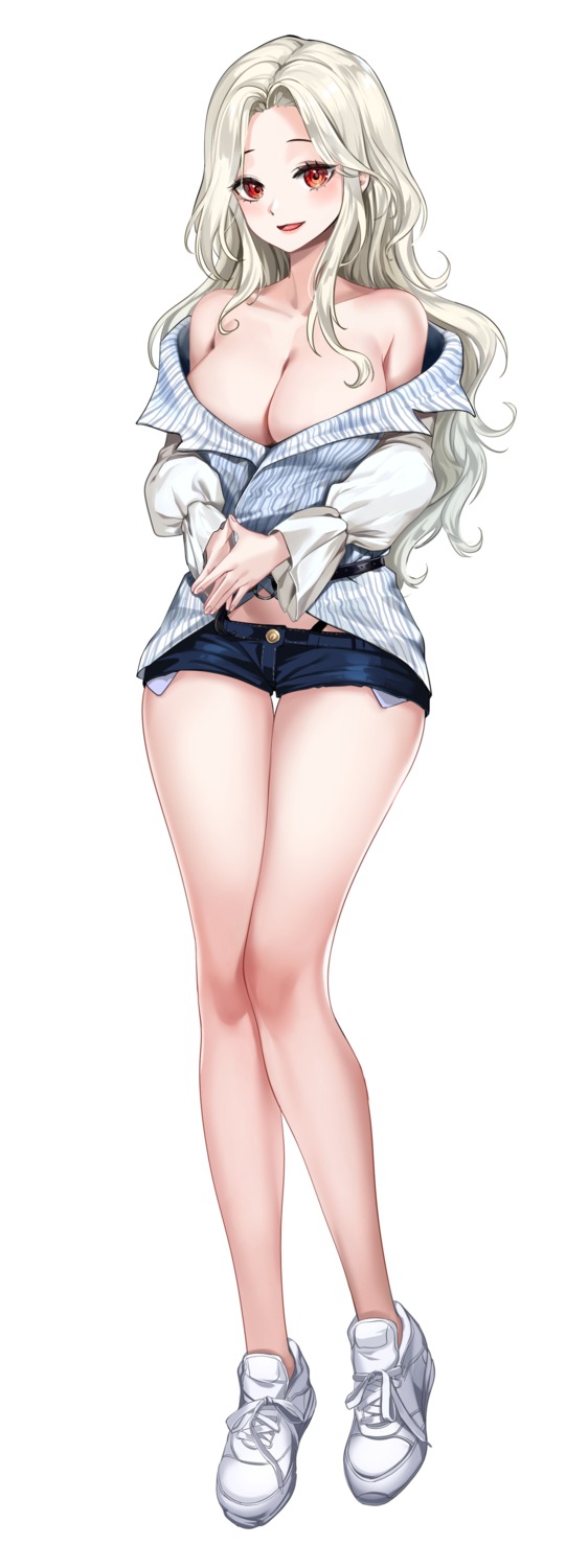 lillly no_bra open_shirt pantsu